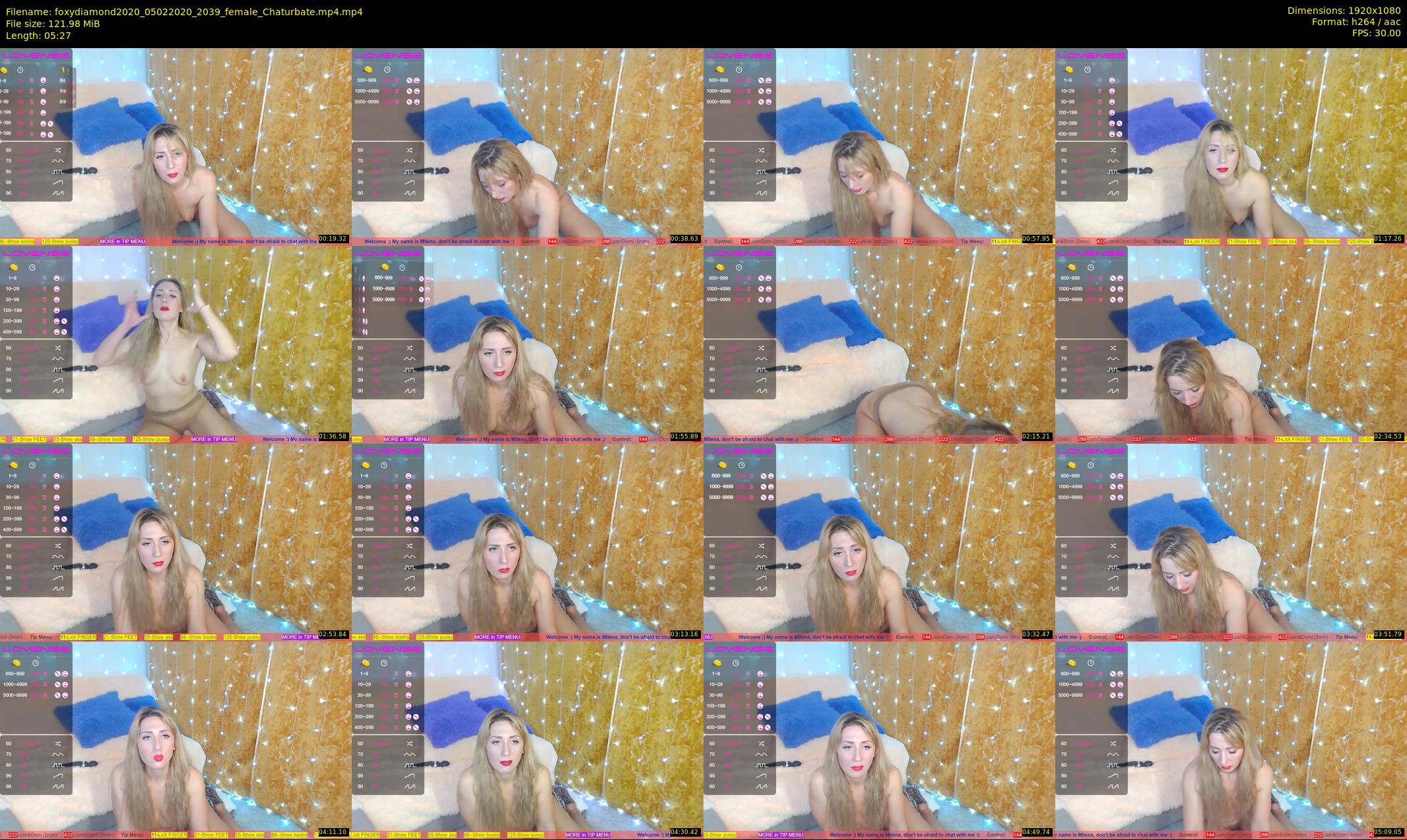 foxydiamond2020 — 6 minute Chaturbate female cam show recording, 1080p, Feb 5, 2020