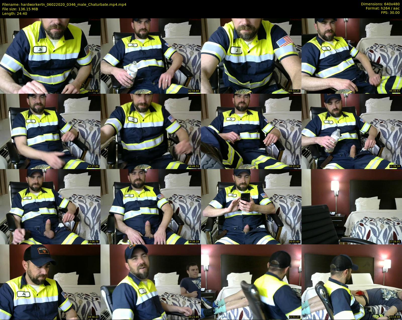 hardworkertn — 25 minute Chaturbate male cam show recording, 480p, Feb 6, 2020