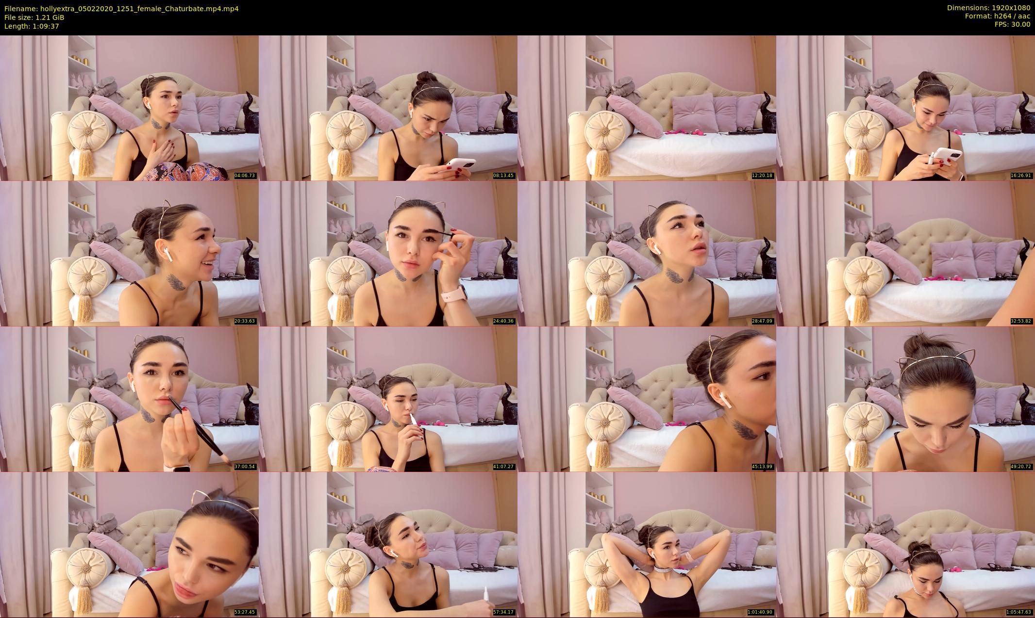 hollyextra — 70 minute Chaturbate female cam show recording, 1080p, Feb 5, 2020