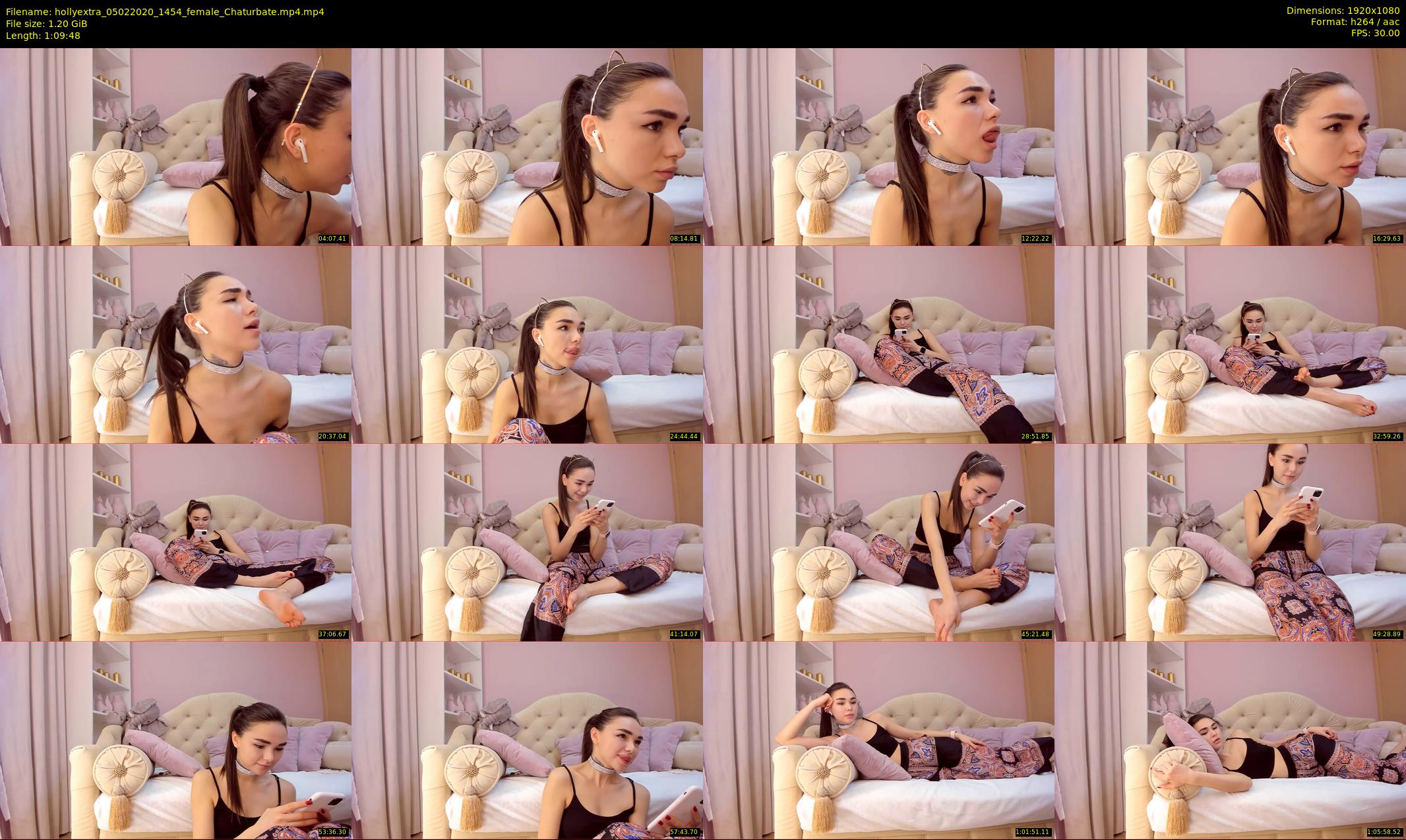 hollyextra — 70 minute Chaturbate female cam show recording, 1080p, Feb 5, 2020
