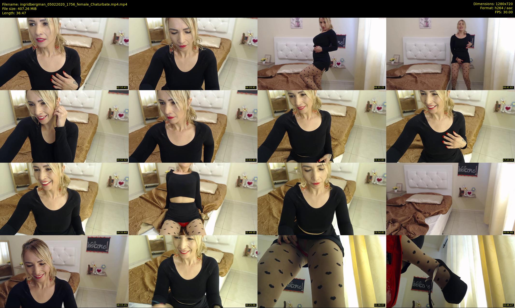 ingridbergman — 37 minute Chaturbate female cam show recording, 720p, Feb 5, 2020