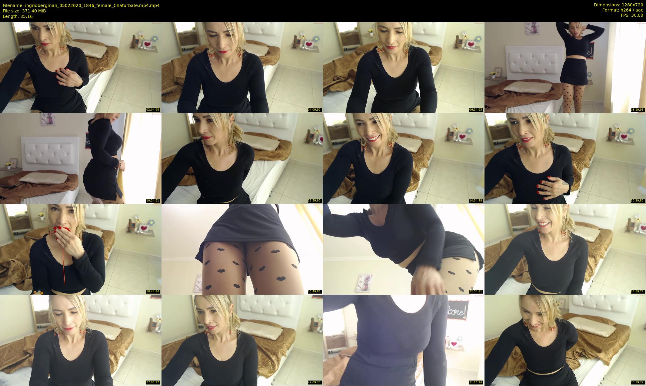 ingridbergman — 36 minute Chaturbate female cam show recording, 720p, Feb 5, 2020