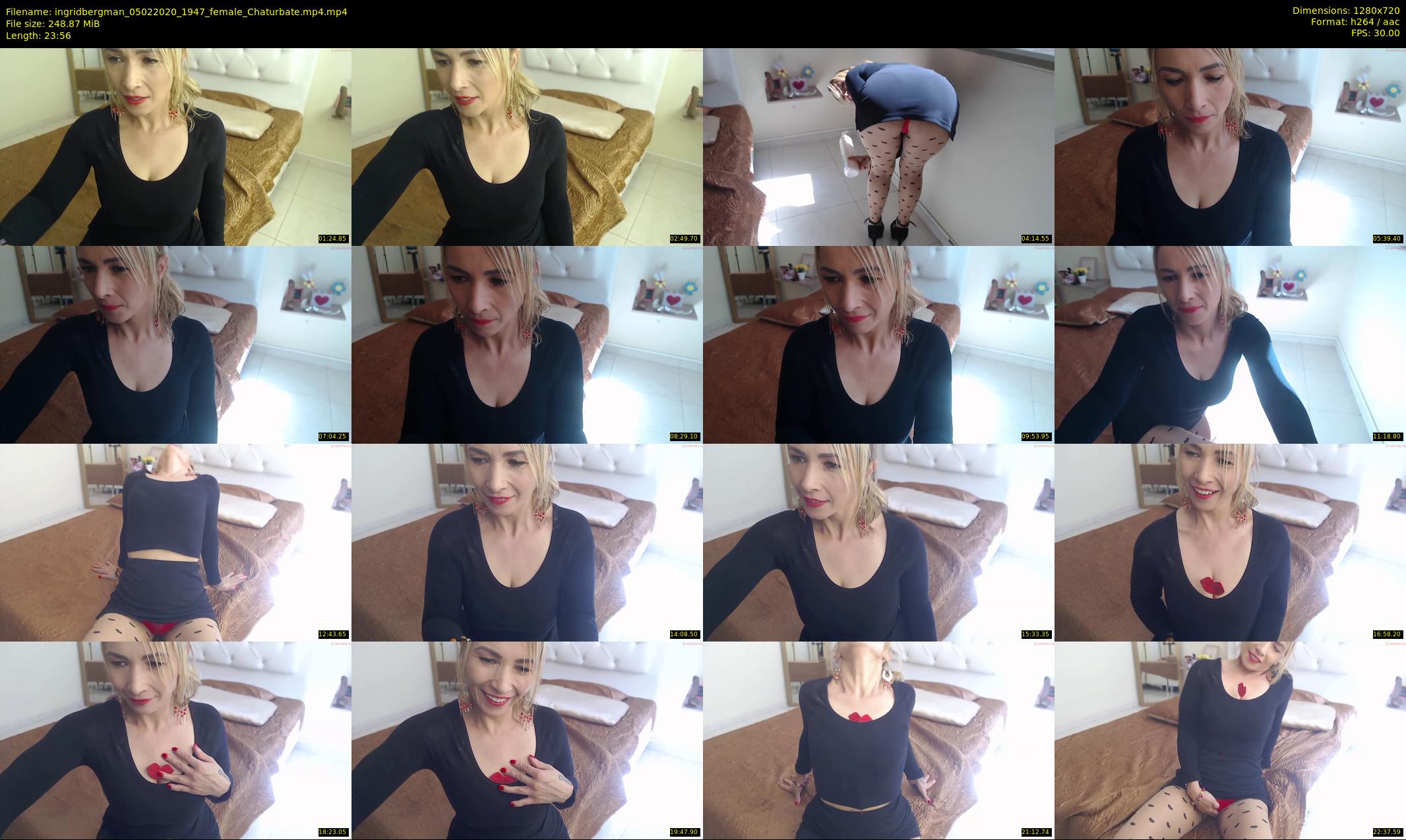 ingridbergman — 24 minute Chaturbate female cam show recording, 720p, Feb 5, 2020