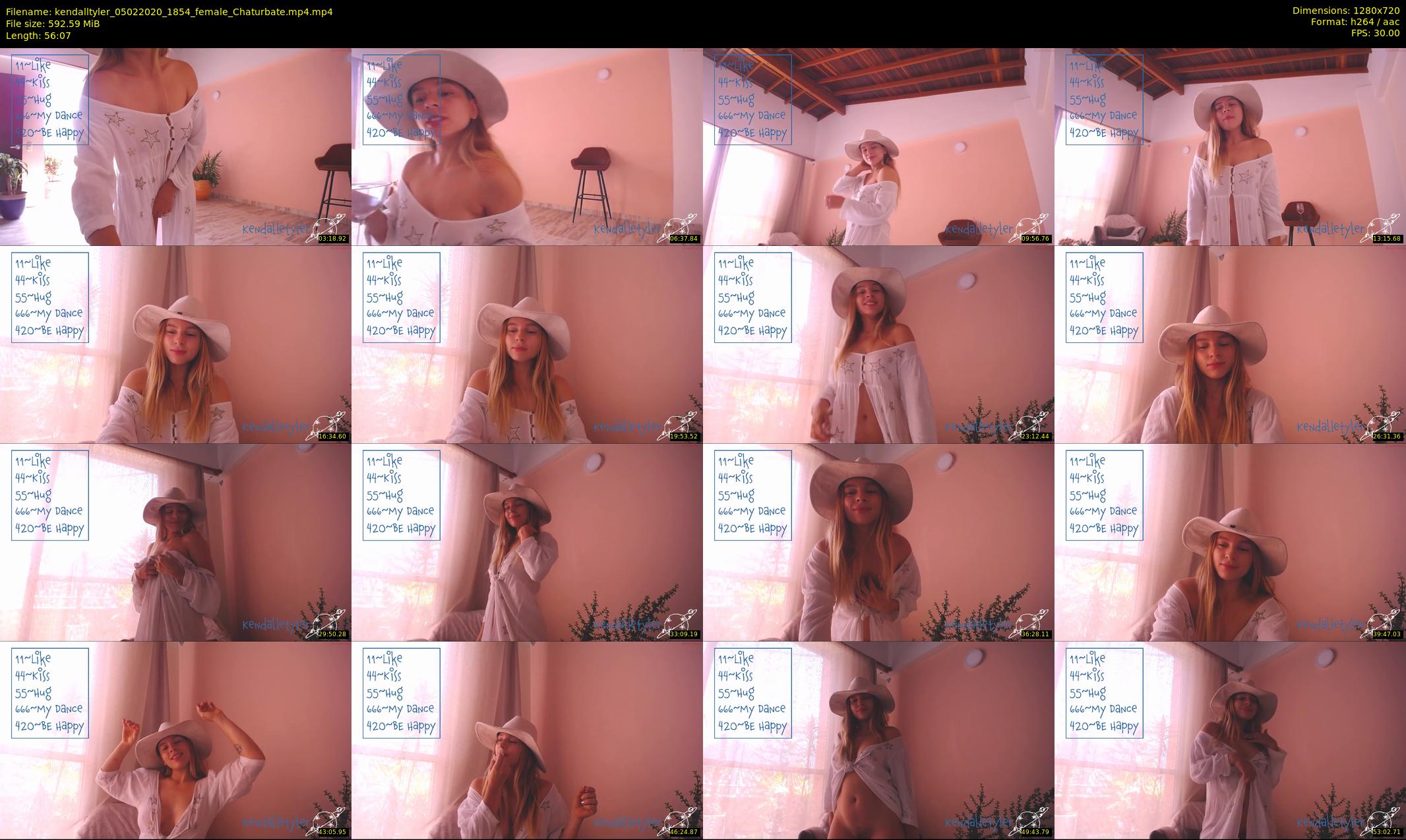 kendalltyler — 57 minute Chaturbate female cam show recording, 720p, Feb 5, 2020