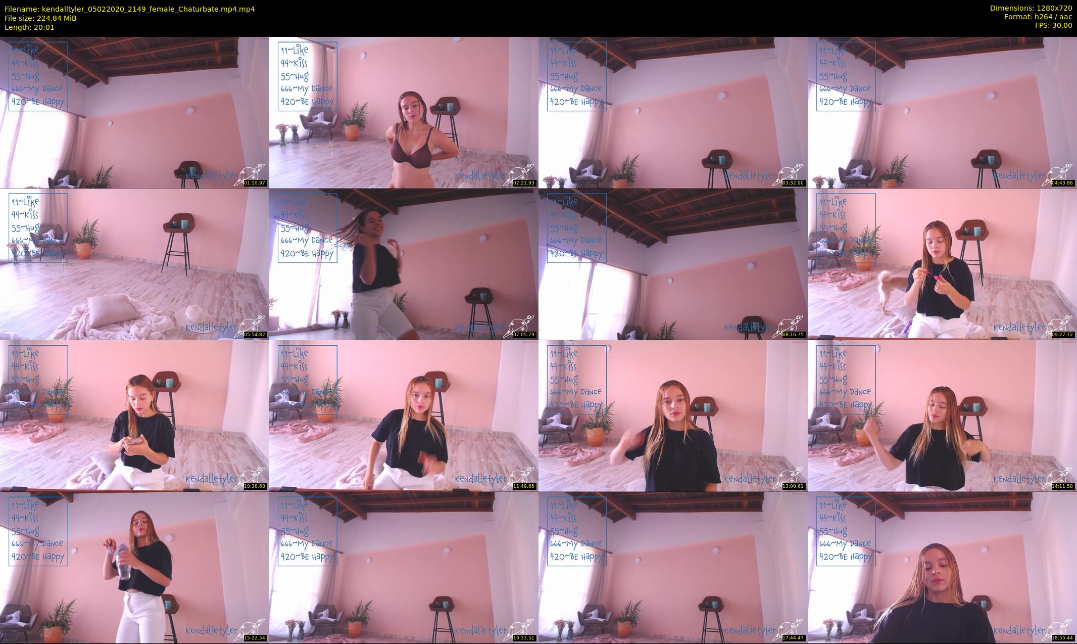 kendalltyler — 21 minute Chaturbate female cam show recording, 720p, Feb 5, 2020