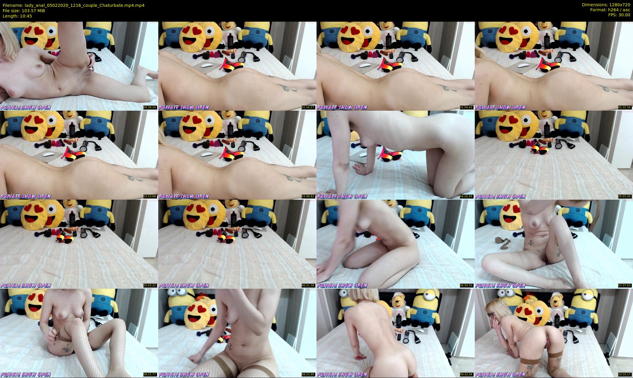 lady_anal — 11 minute Chaturbate female cam show recording, 720p, Feb 5, 2020