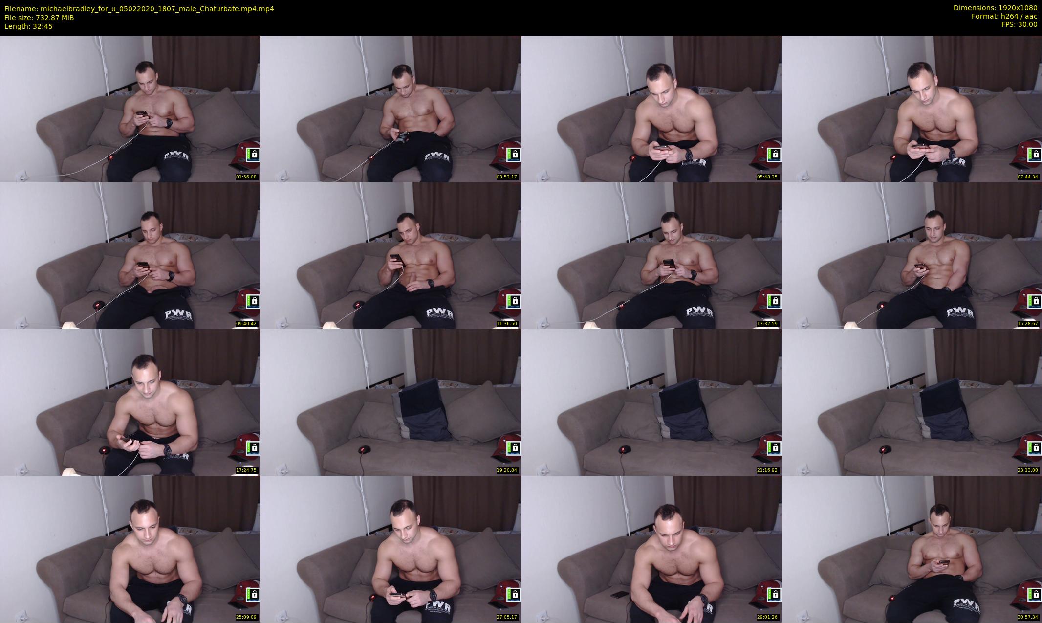 michaelbradley_for_u — 33 minute Chaturbate male cam show recording, 1080p, Feb 5, 2020