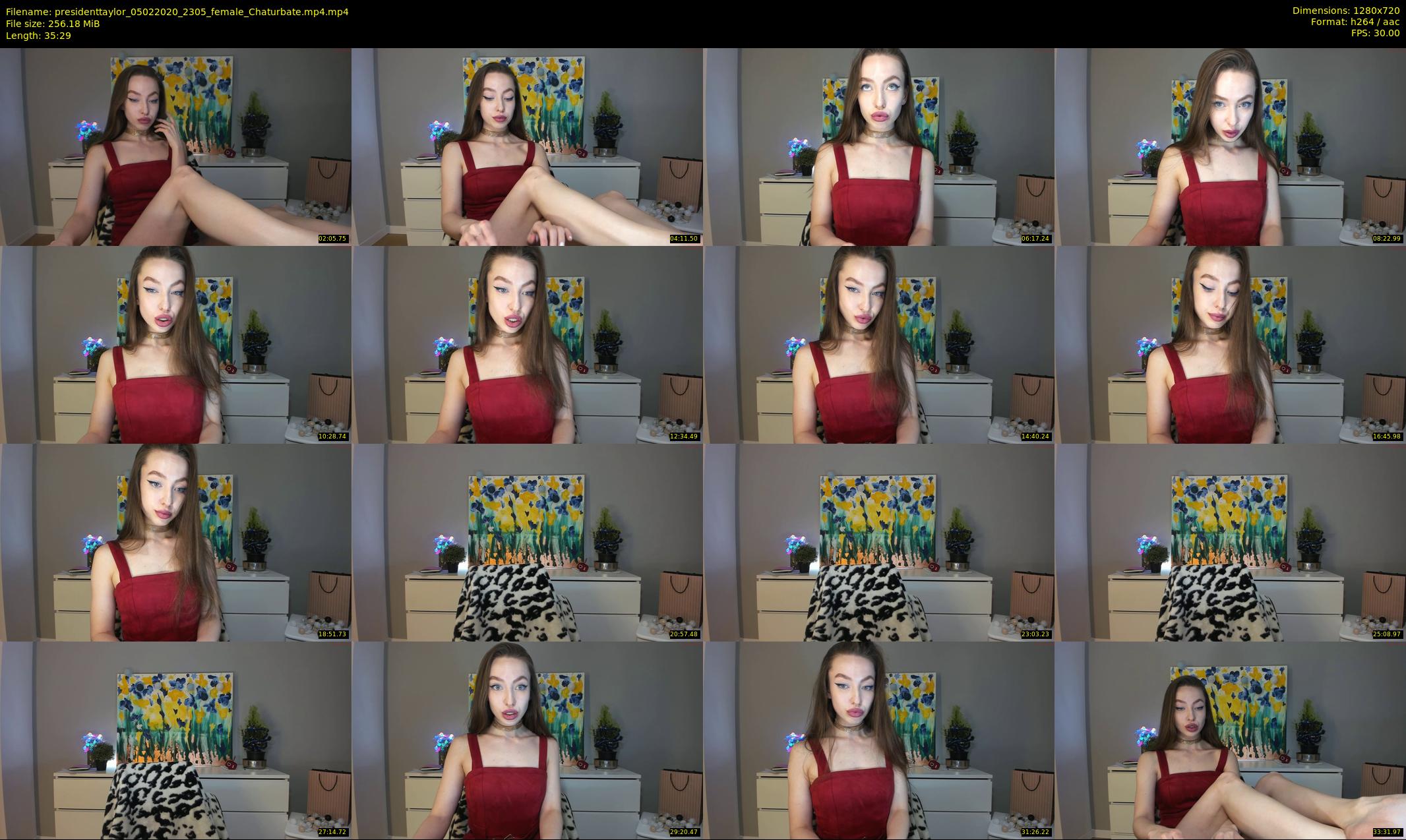 presidenttaylor — 36 minute Chaturbate female cam show recording, 720p, Feb 5, 2020