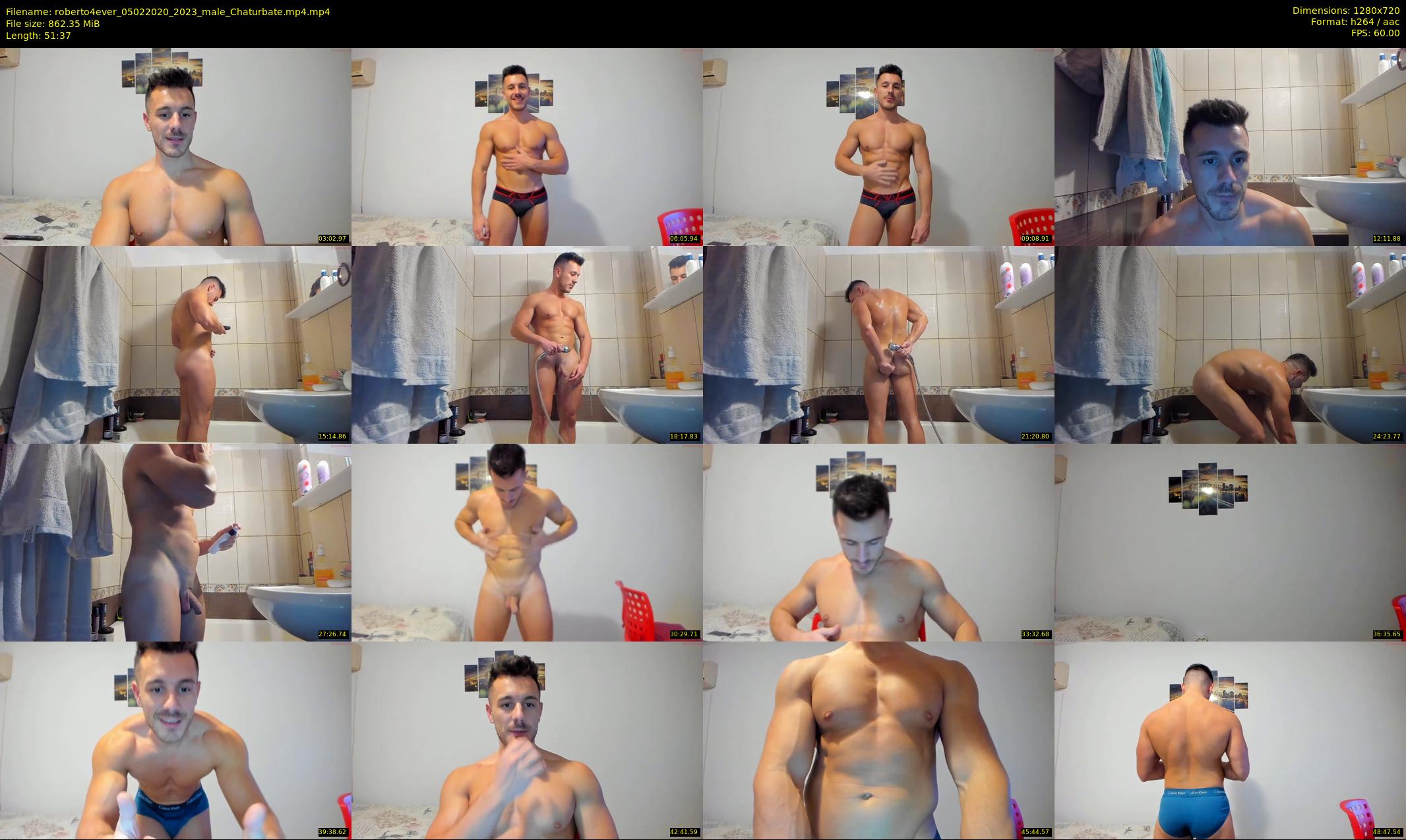 roberto4ever — 52 minute Chaturbate male cam show recording, 720p, Feb 5, 2020