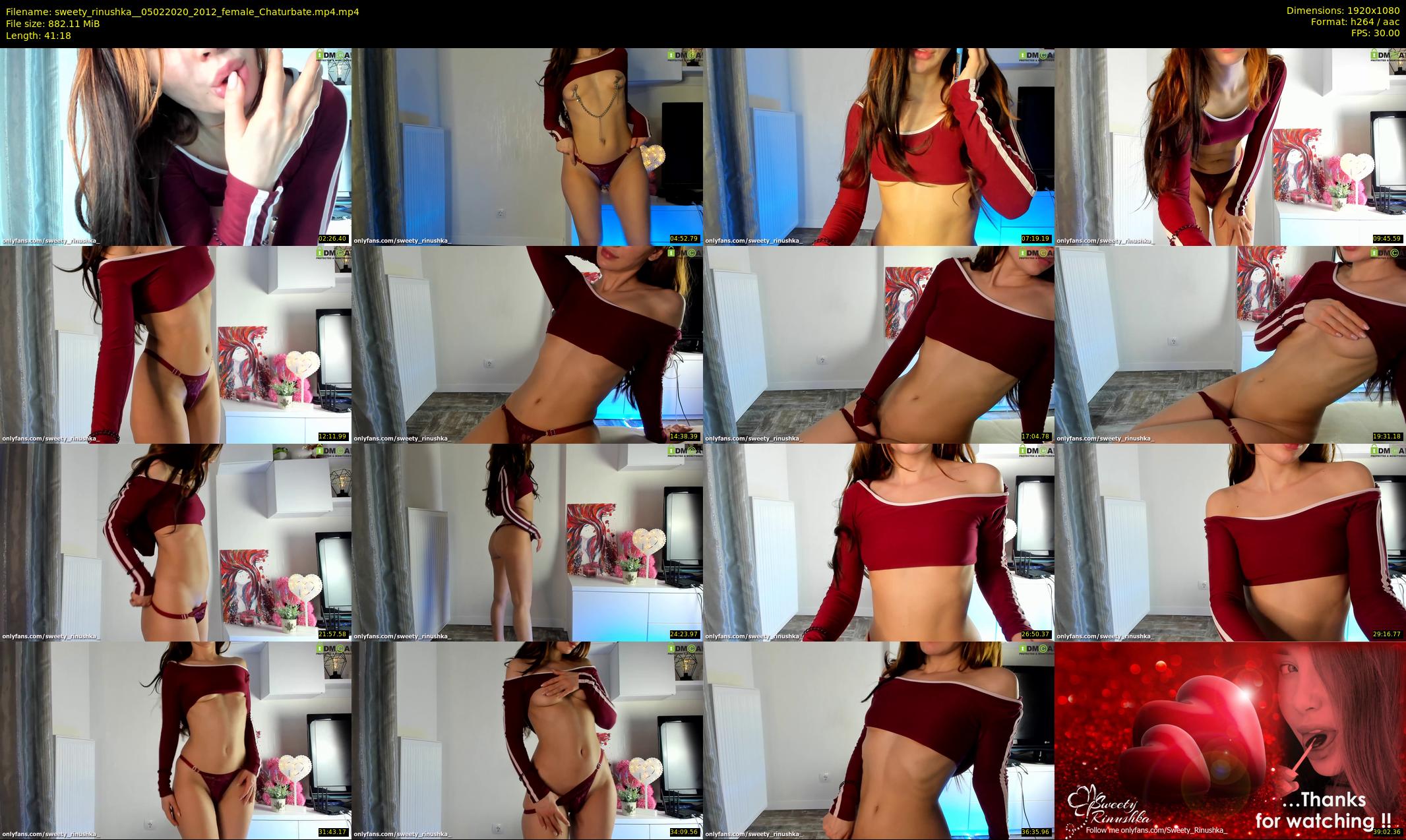 sweety_rinushka_ — 42 minute Chaturbate female cam show recording, 1080p, Feb 5, 2020