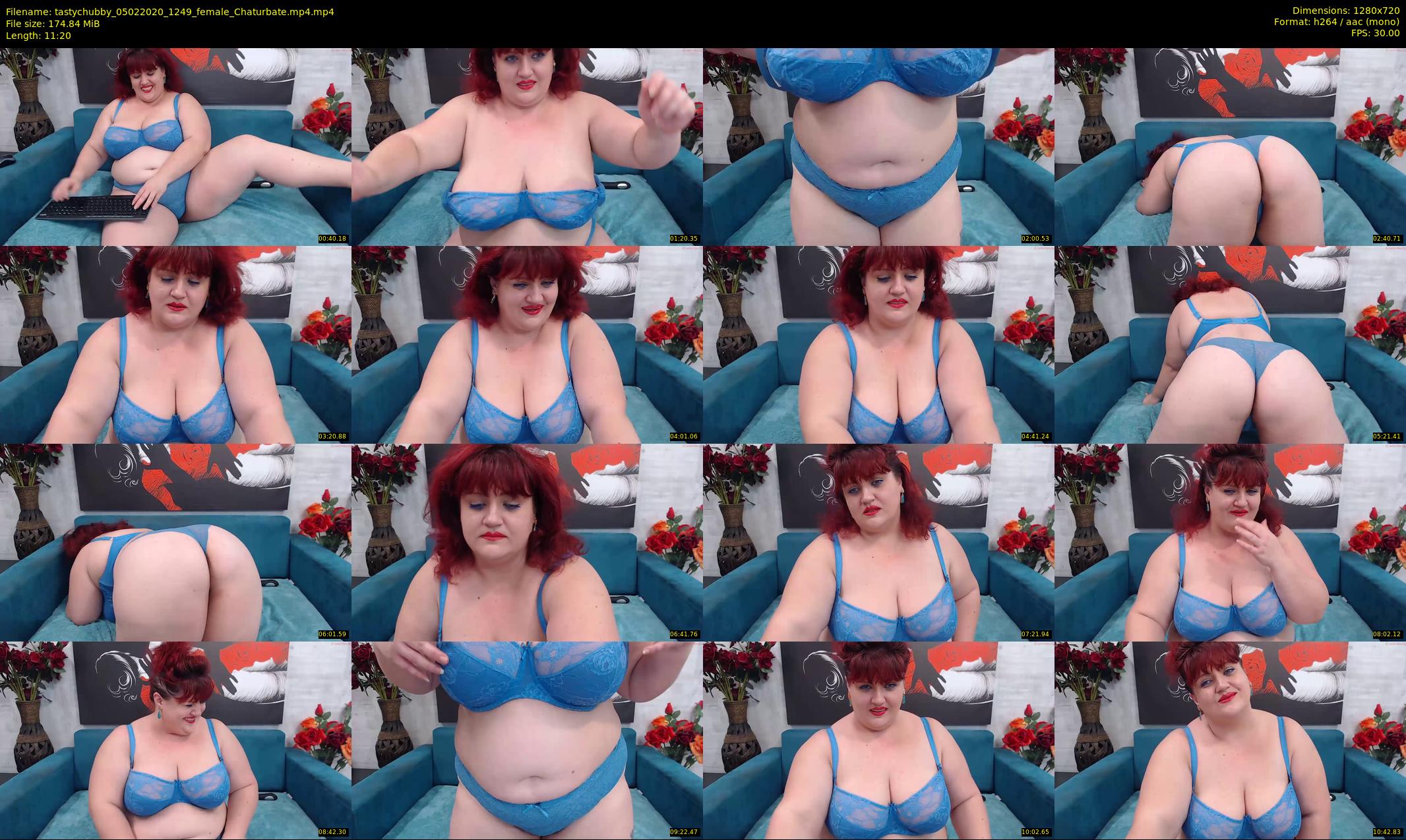 tastychubby — 12 minute Chaturbate female cam show recording, 720p, Feb 5, 2020