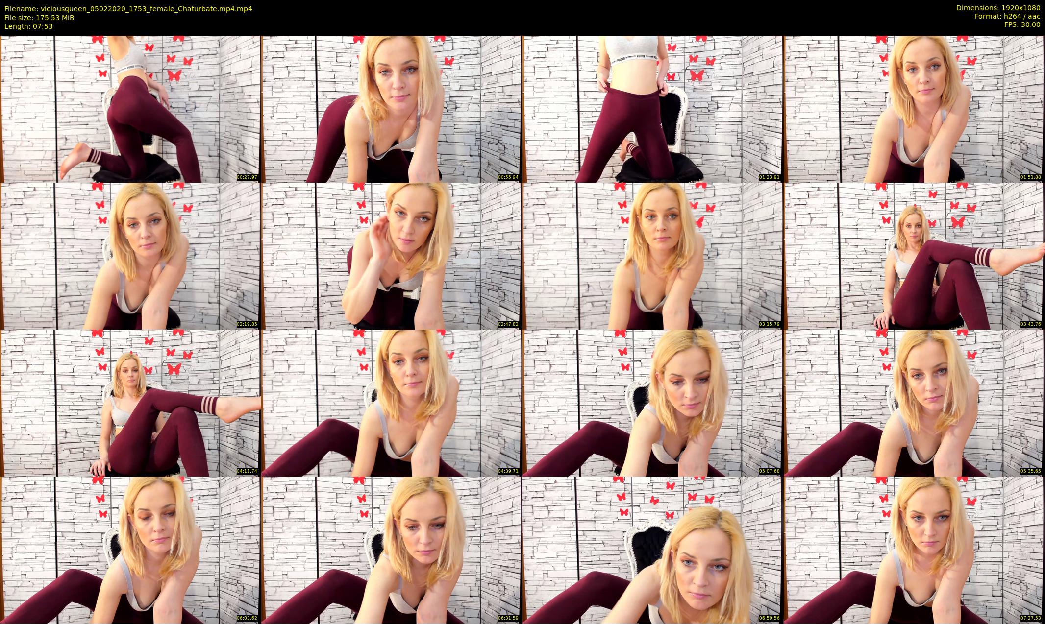 viciousqueen — 8 minute Chaturbate female cam show recording, 1080p, Feb 5, 2020