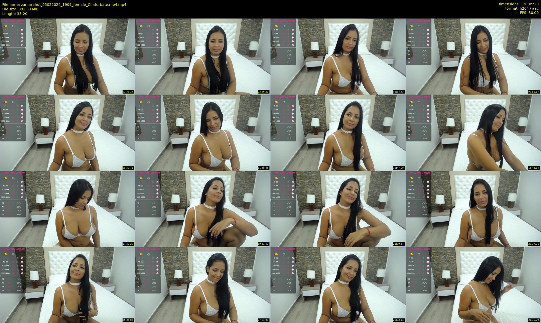 zamarahot — 34 minute Chaturbate female cam show recording, 720p, Feb 5, 2020