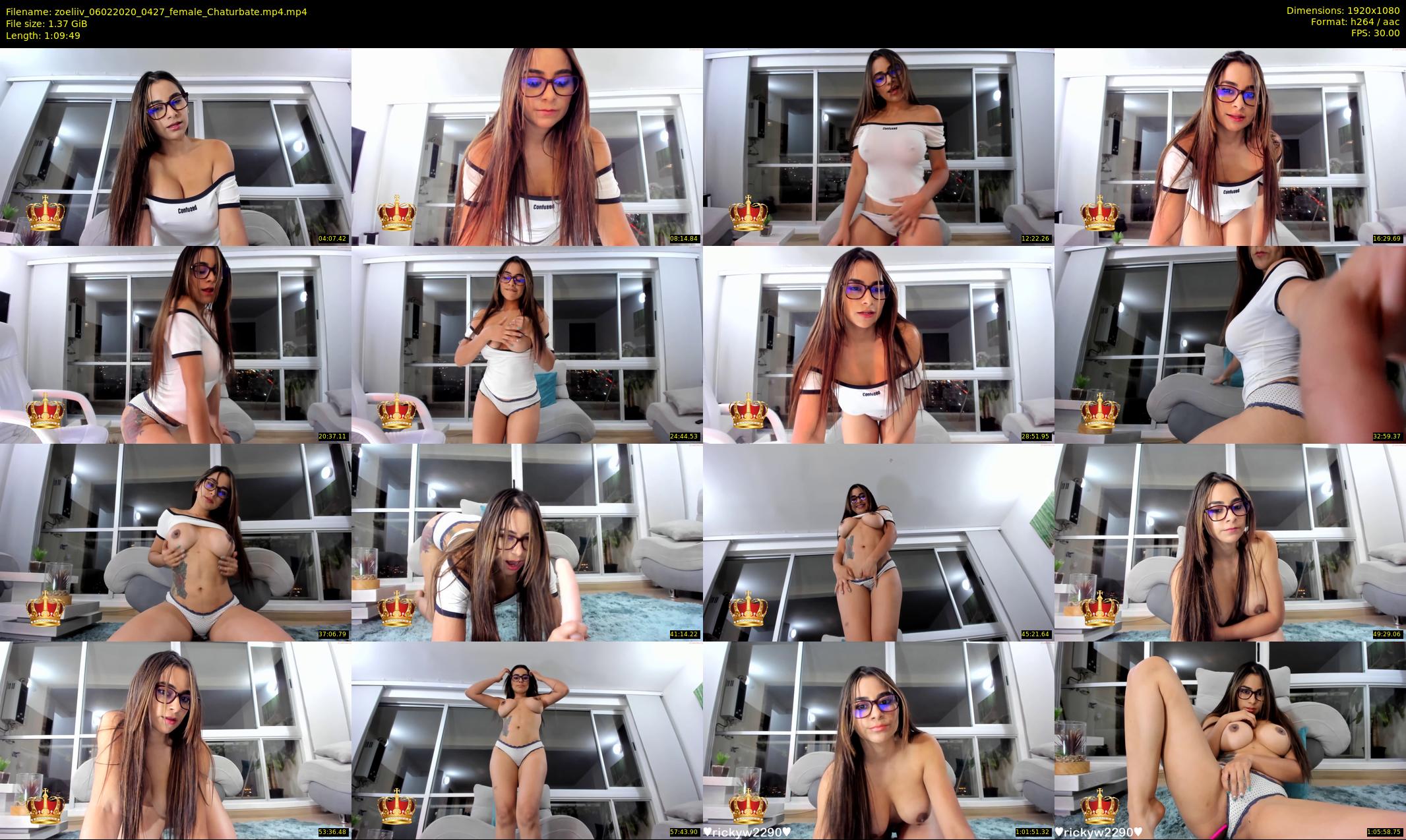 zoeliiv — 70 minute Chaturbate female cam show recording, 1080p, Feb 6, 2020