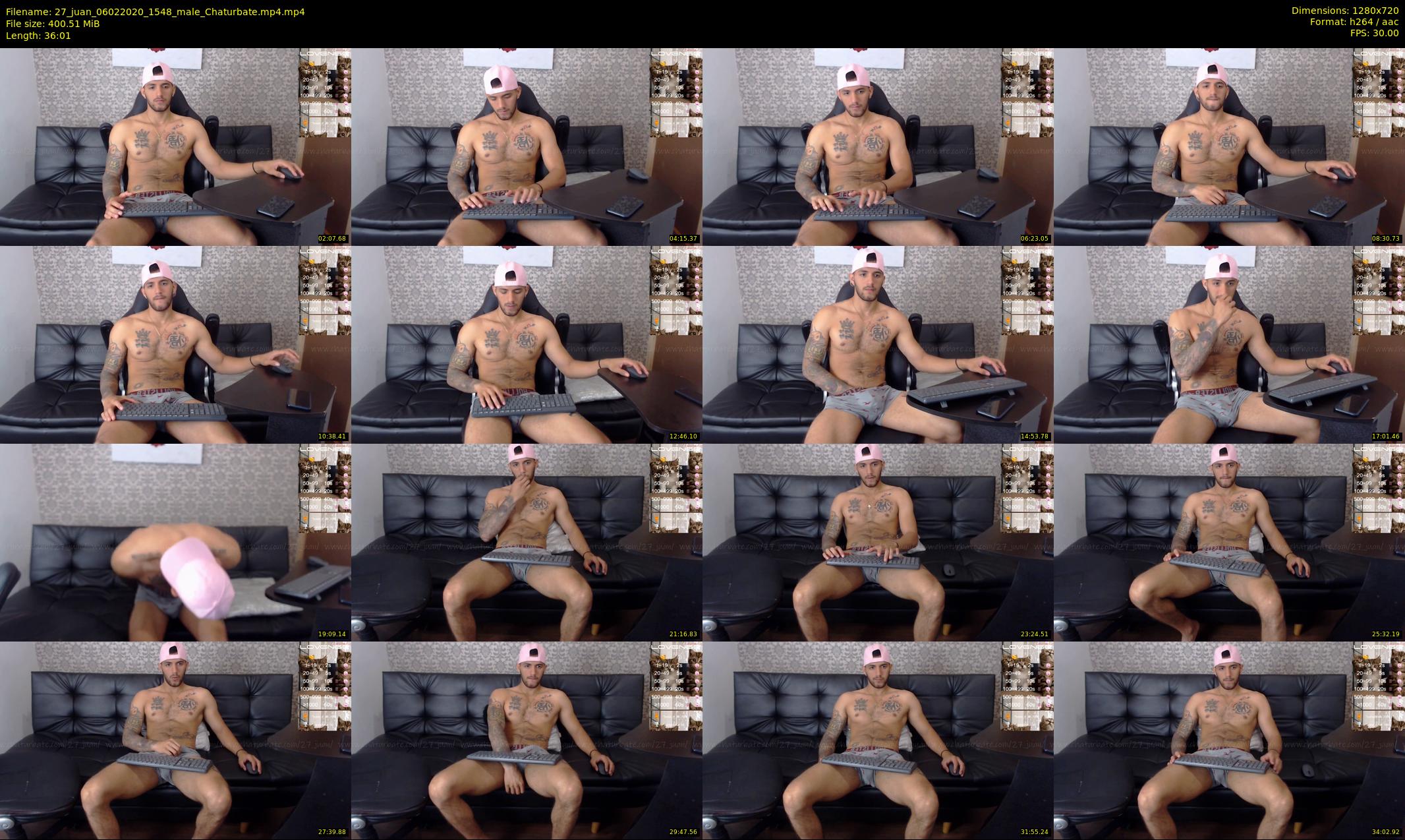 27_juan — 37 minute Chaturbate male cam show recording, 720p, Feb 6, 2020