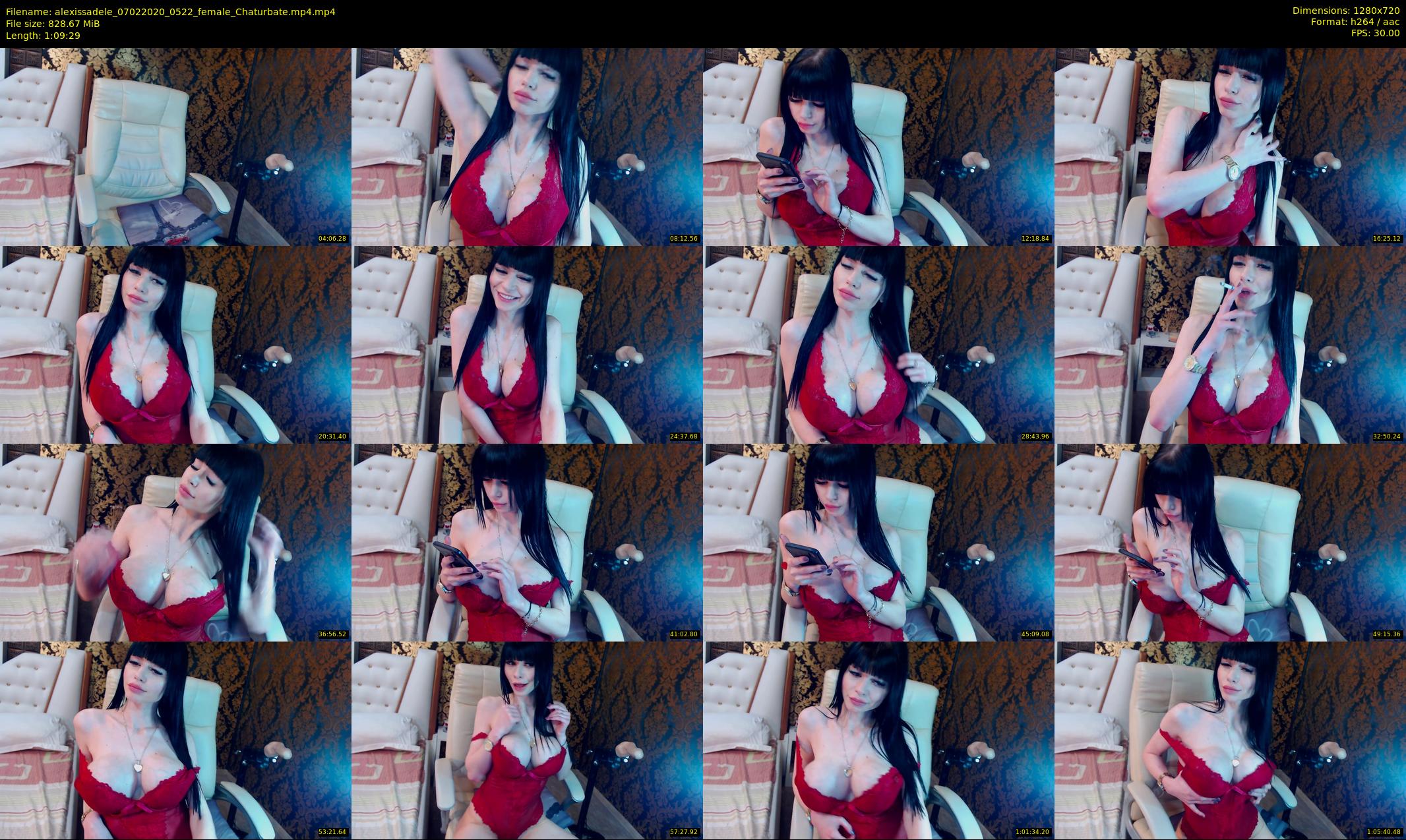 alexissadele — 70 minute Chaturbate female cam show recording, 720p, Feb 7, 2020