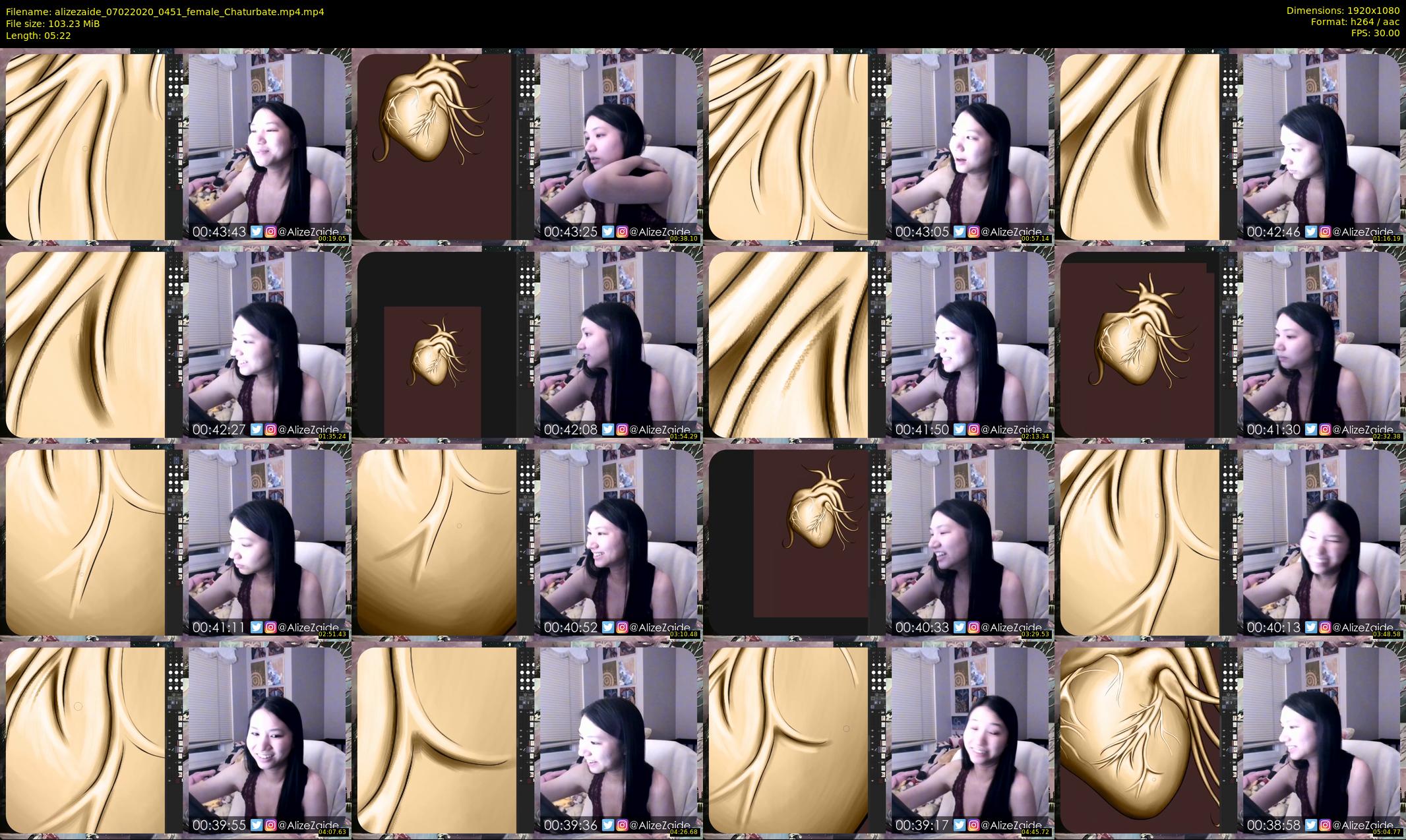 alizezaide — 6 minute Chaturbate female cam show recording, 1080p, Feb 7, 2020