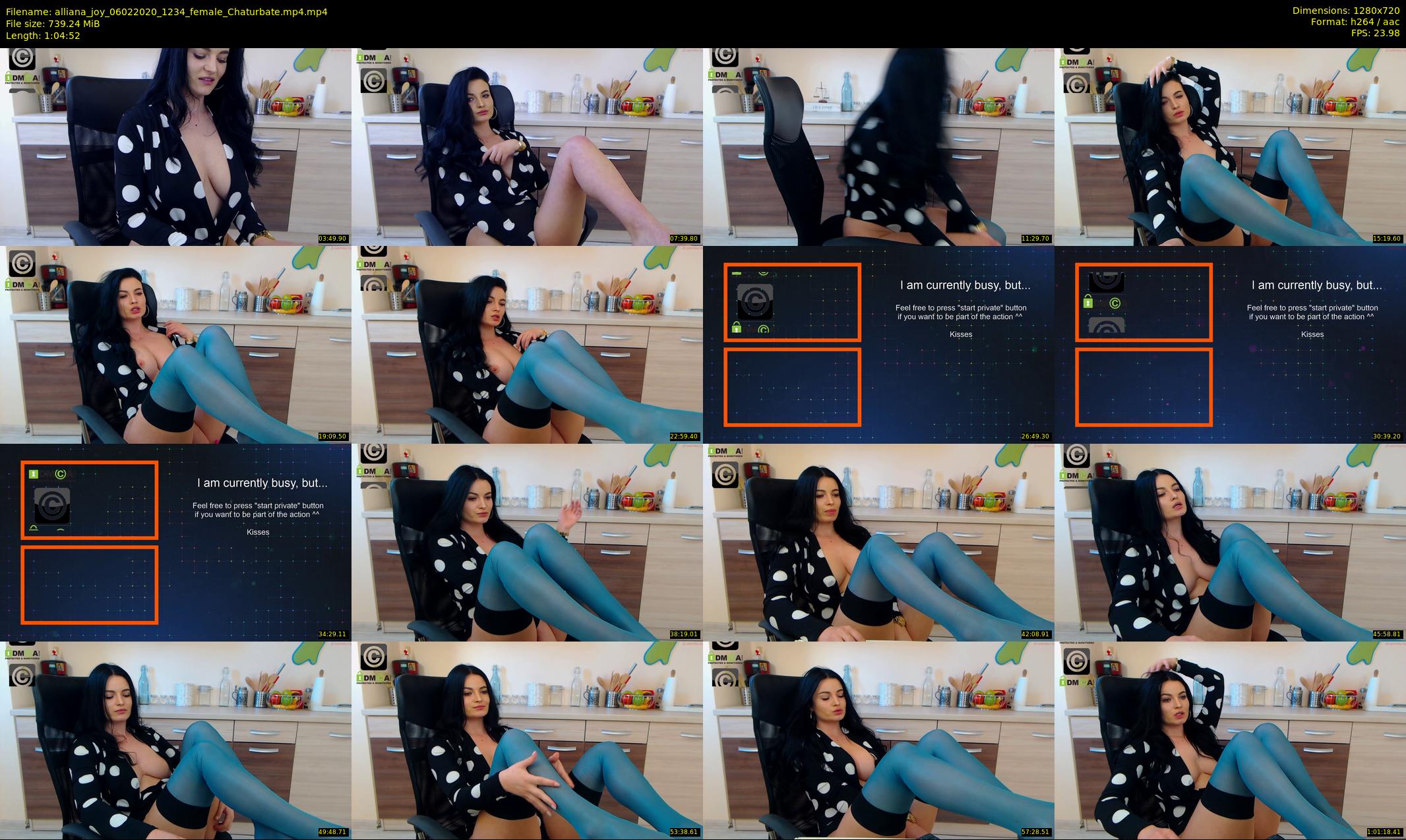 alliana_joy — 65 minute Chaturbate female cam show recording, 720p, Feb 6, 2020