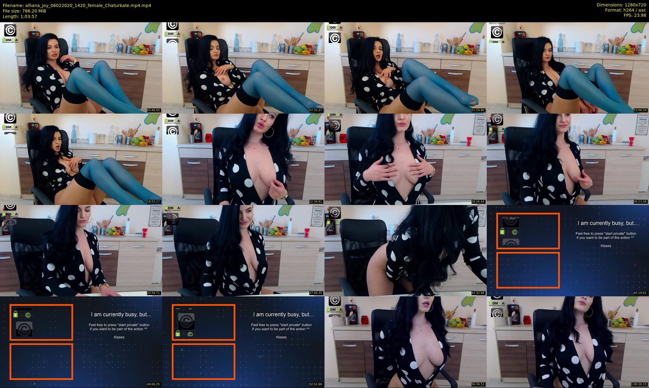 alliana_joy — 64 minute Chaturbate female cam show recording, 720p, Feb 6, 2020