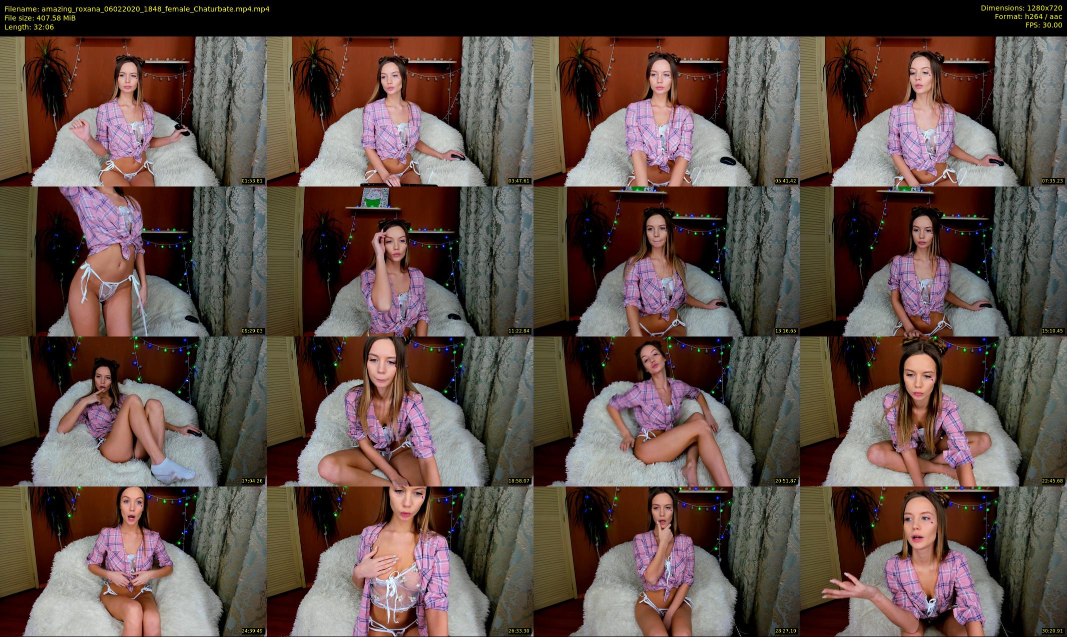 amazing_roxana — 33 minute Chaturbate female cam show recording, 720p, Feb 6, 2020