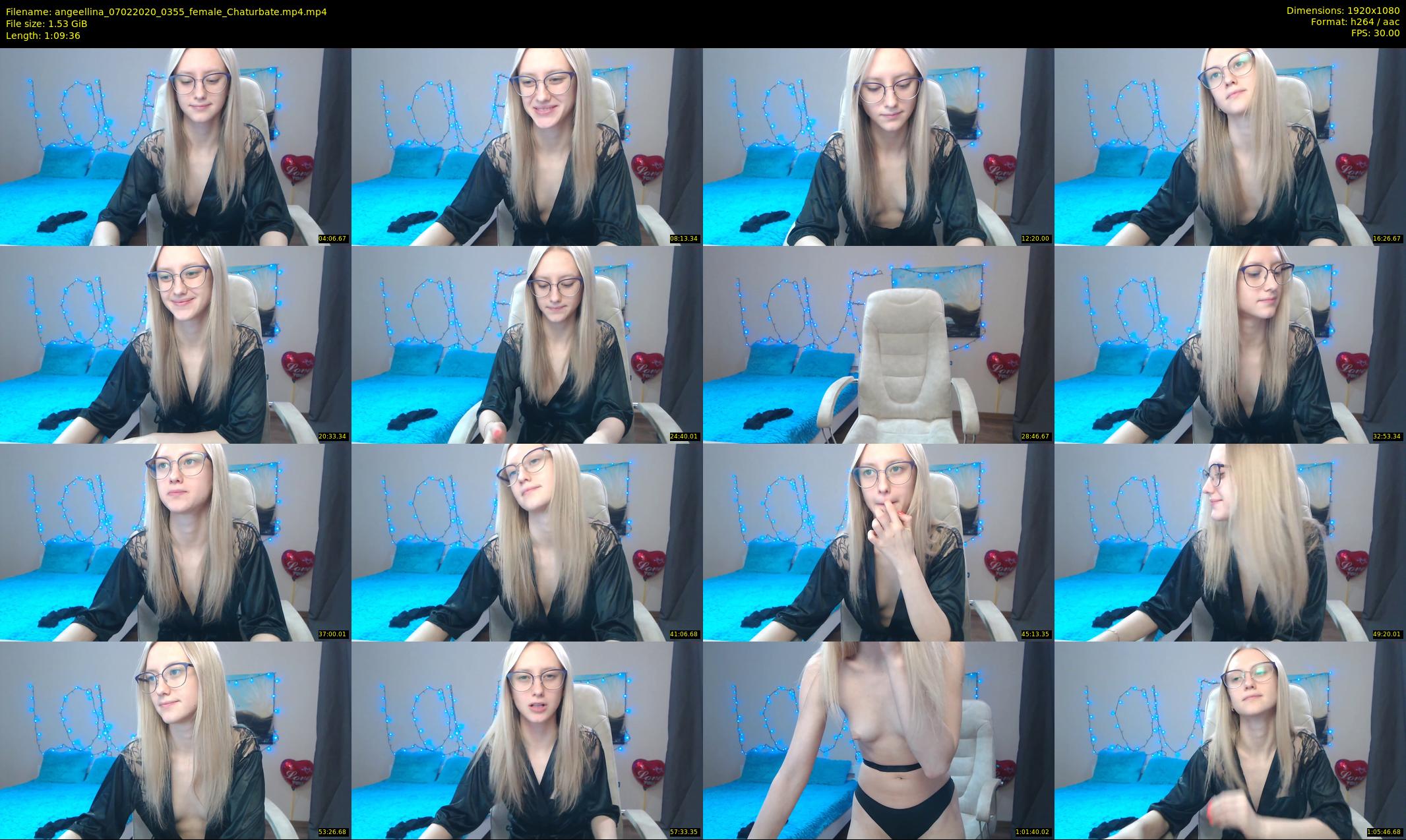angeellina — 70 minute Chaturbate female cam show recording, 1080p, Feb 7, 2020