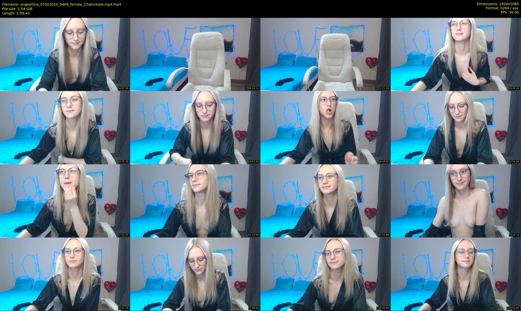 angeellina — 70 minute Chaturbate female cam show recording, 1080p, Feb 7, 2020