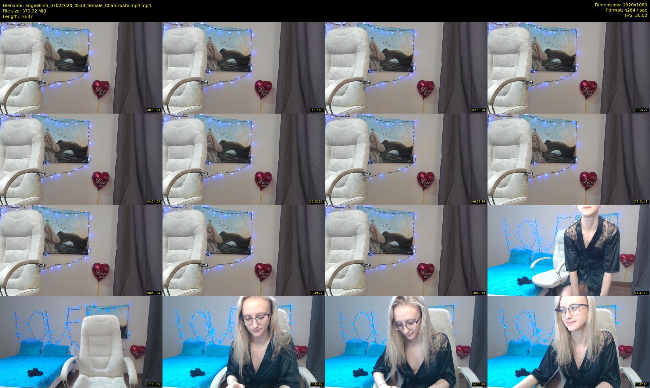 angeellina — 17 minute Chaturbate female cam show recording, 1080p, Feb 7, 2020
