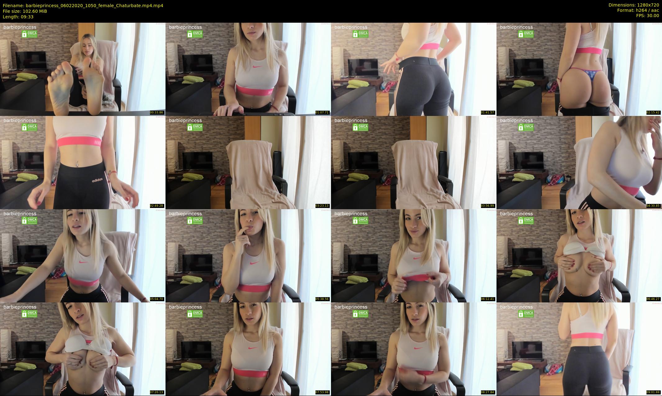 barbieprincess — 10 minute Chaturbate female cam show recording, 720p, Feb 6, 2020