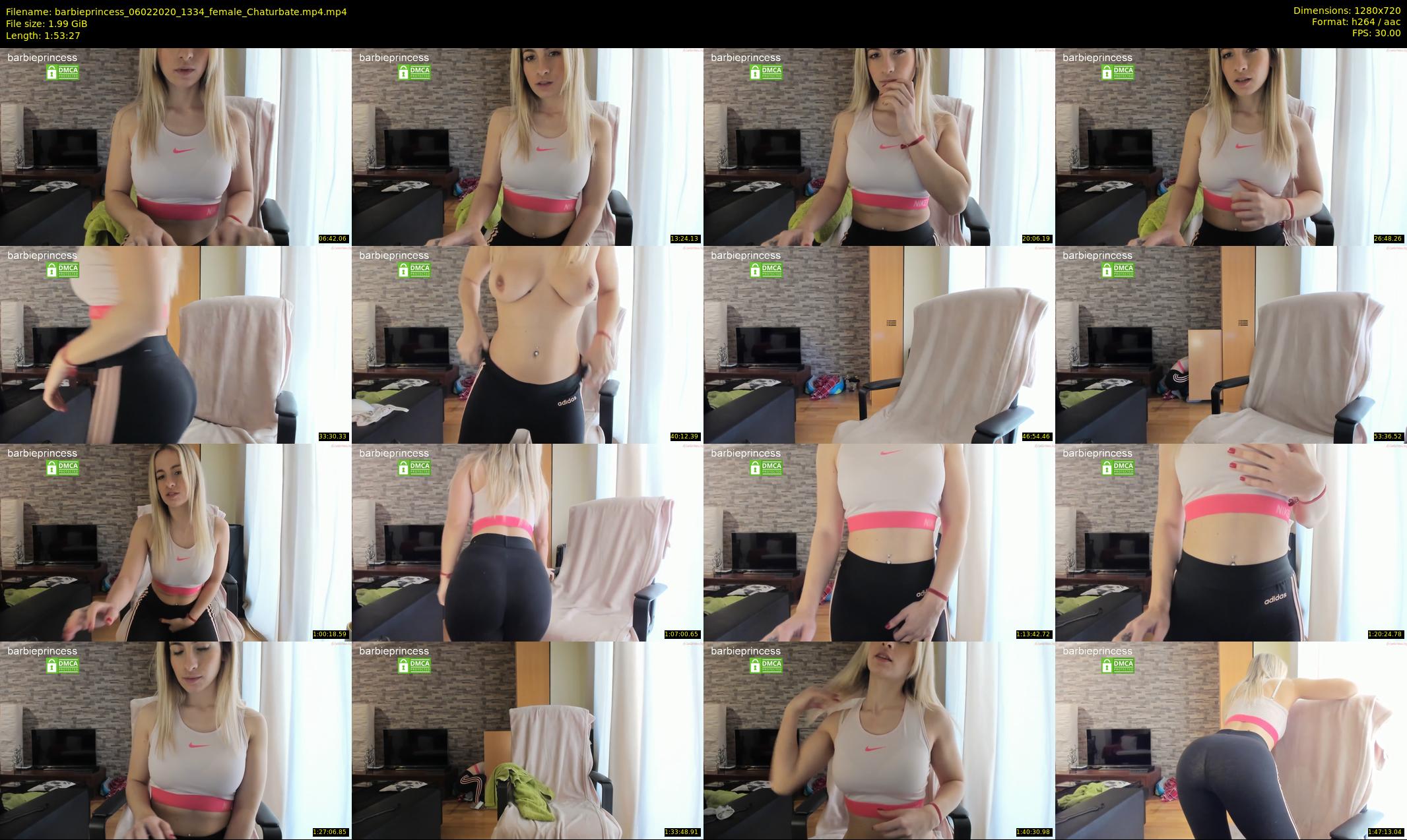 barbieprincess — 114 minute Chaturbate female cam show recording, 720p, Feb 6, 2020