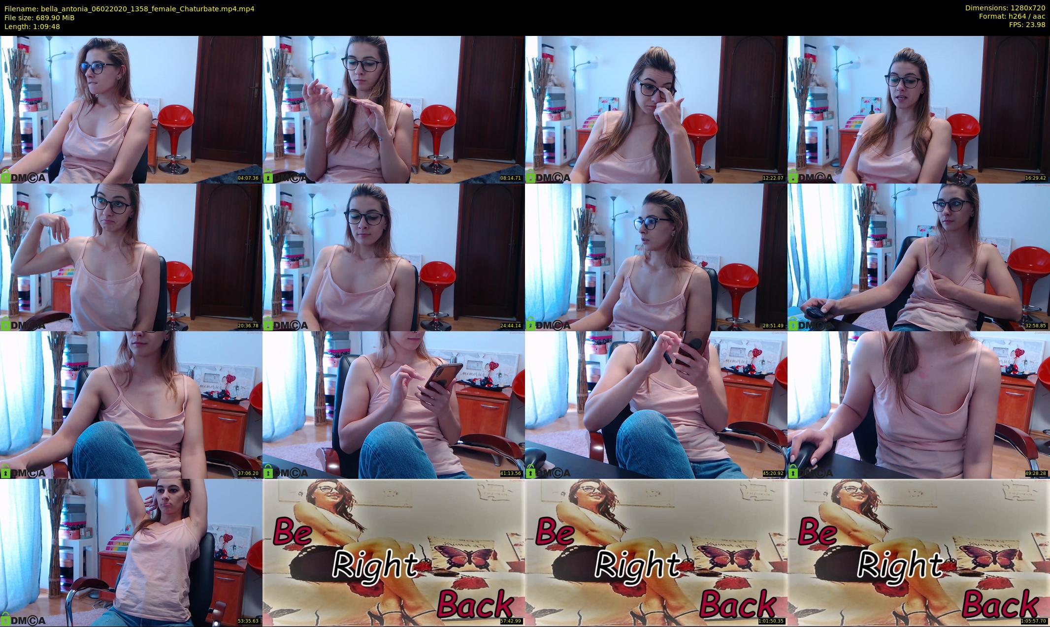 bella_antonia — 70 minute Chaturbate female cam show recording, 720p, Feb 6, 2020