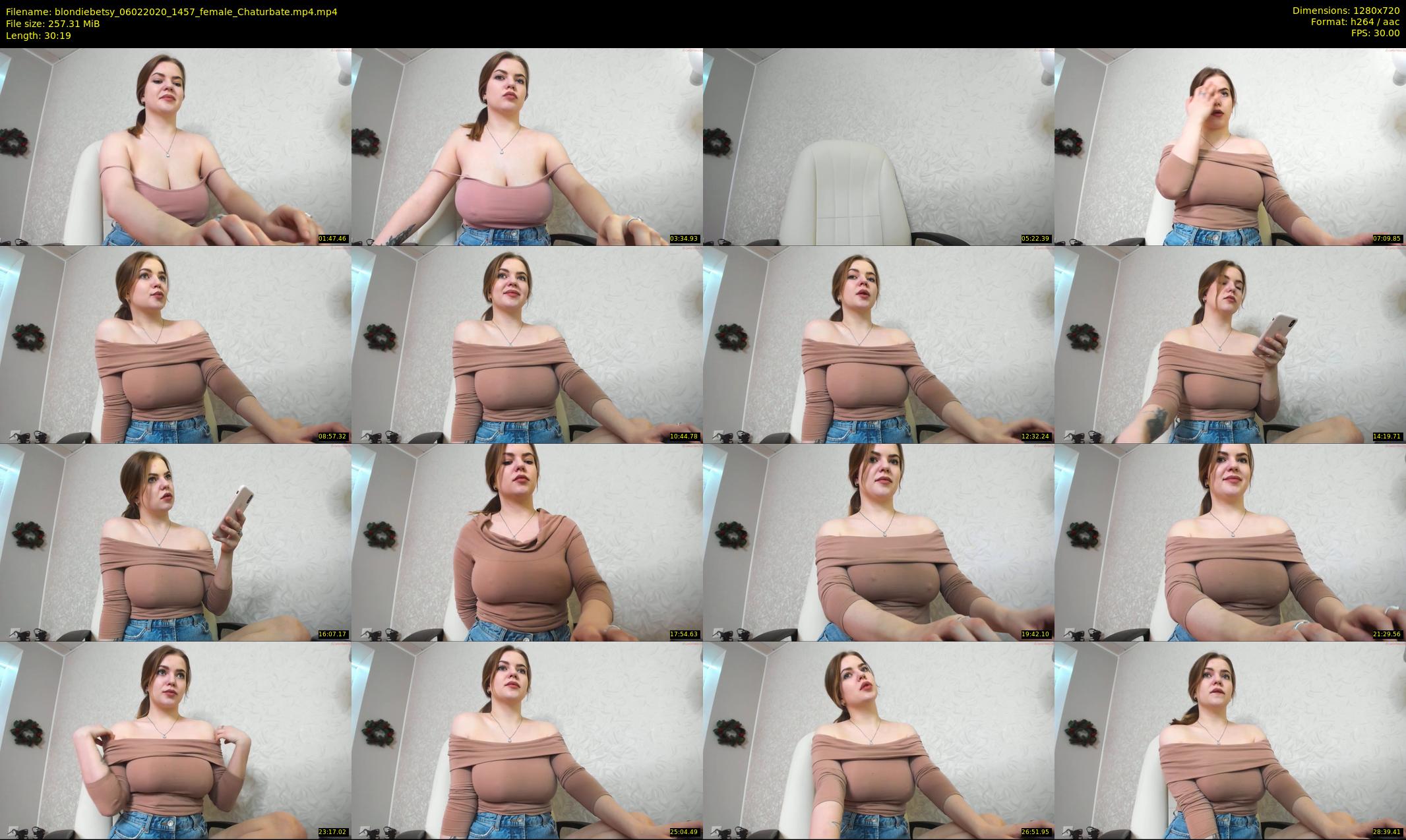 blondiebetsy — 31 minute Chaturbate female cam show recording, 720p, Feb 6, 2020