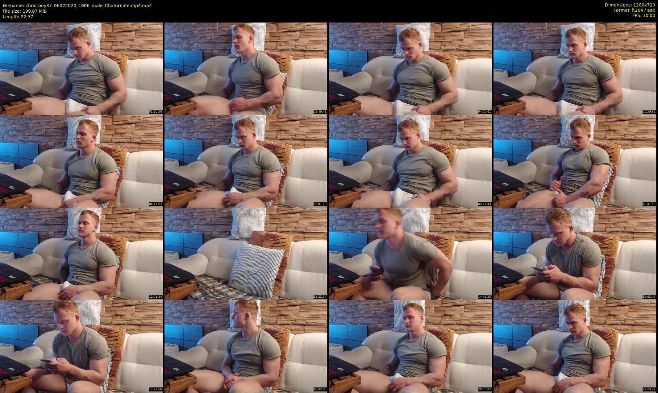 chris_boy37 — 23 minute Chaturbate male cam show recording, 720p, Feb 6, 2020