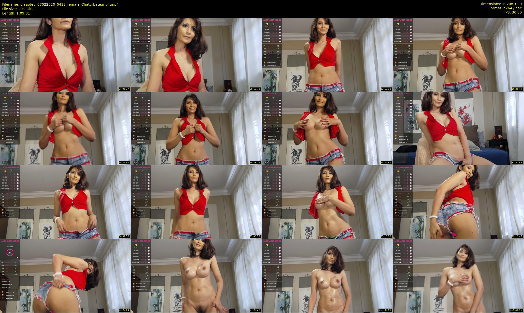 classdeb — 70 minute Chaturbate female cam show recording, 1080p, Feb 7, 2020