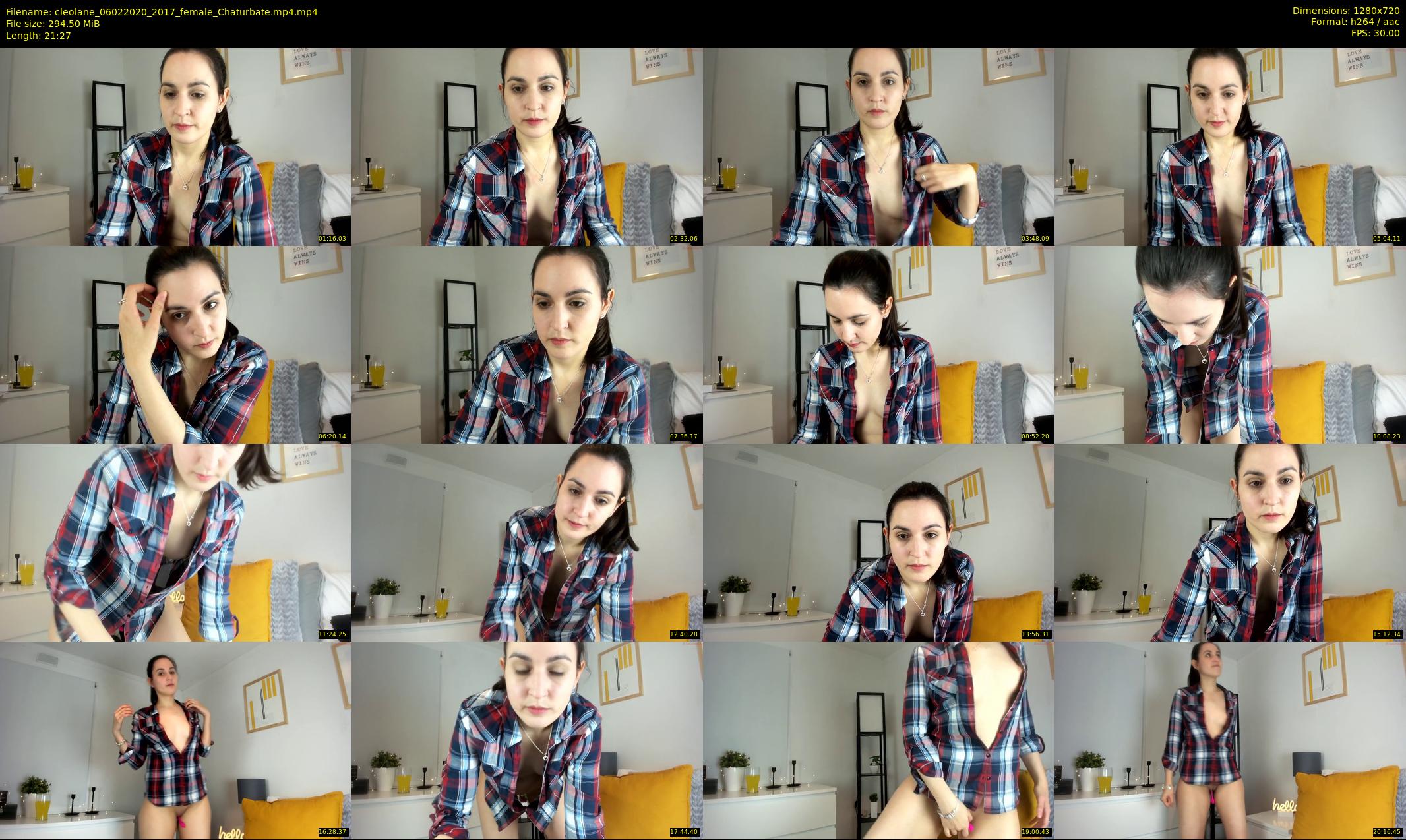 cleolane — 22 minute Chaturbate female cam show recording, 720p, Feb 6, 2020