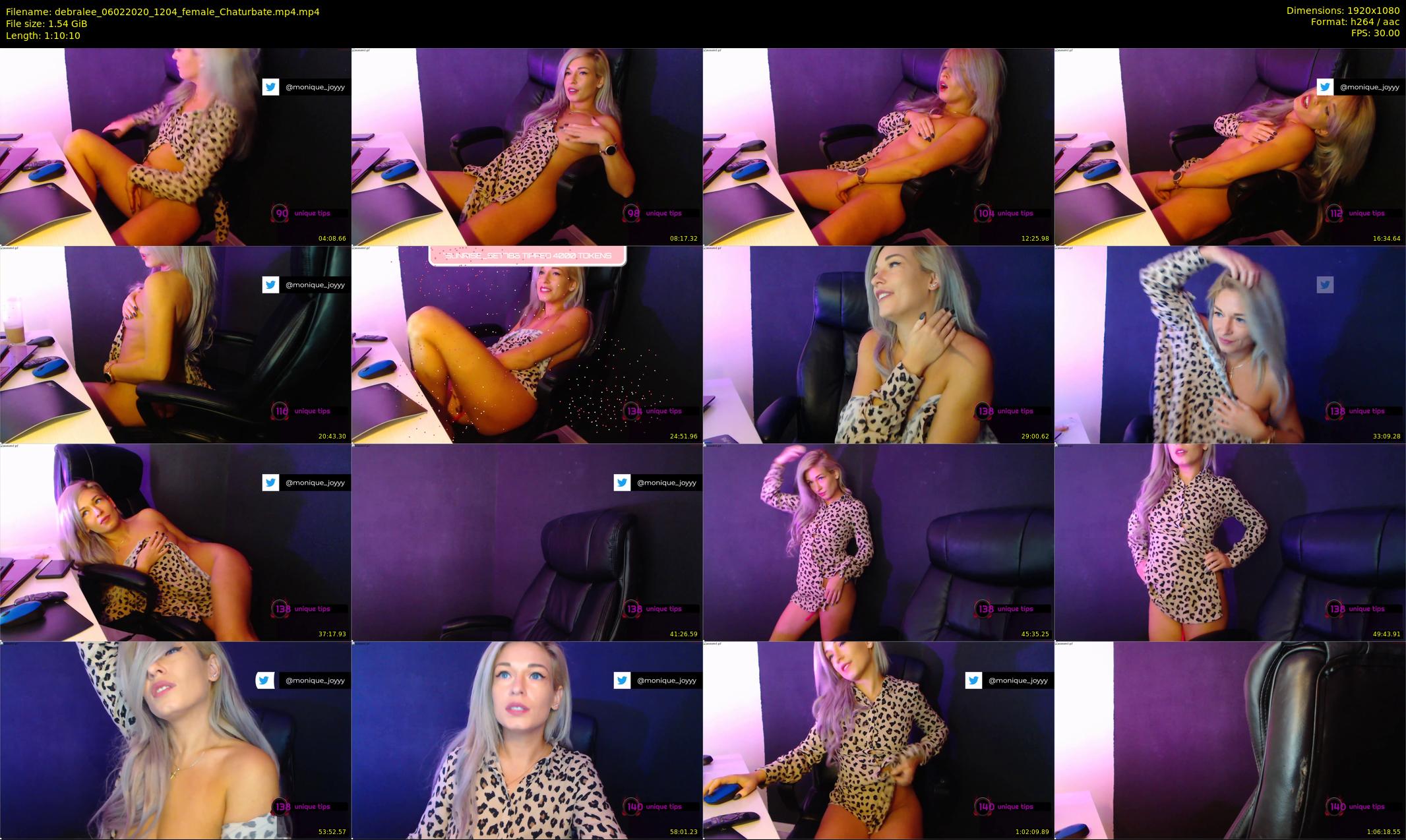 debralee — 71 minute Chaturbate female cam show recording, 1080p, Feb 6, 2020