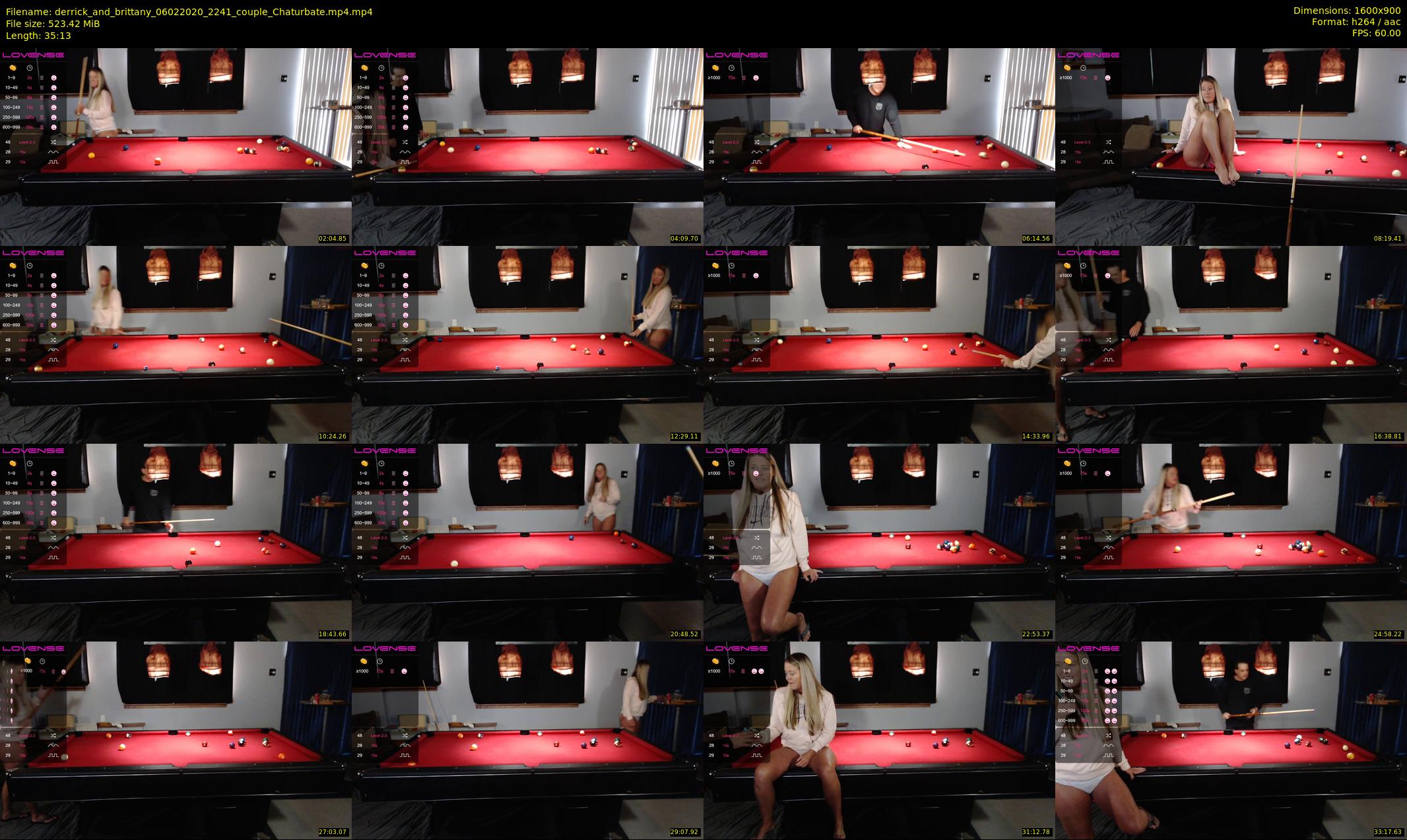derrick_and_brittany — 36 minute Chaturbate couple cam show recording, 720p, Feb 6, 2020