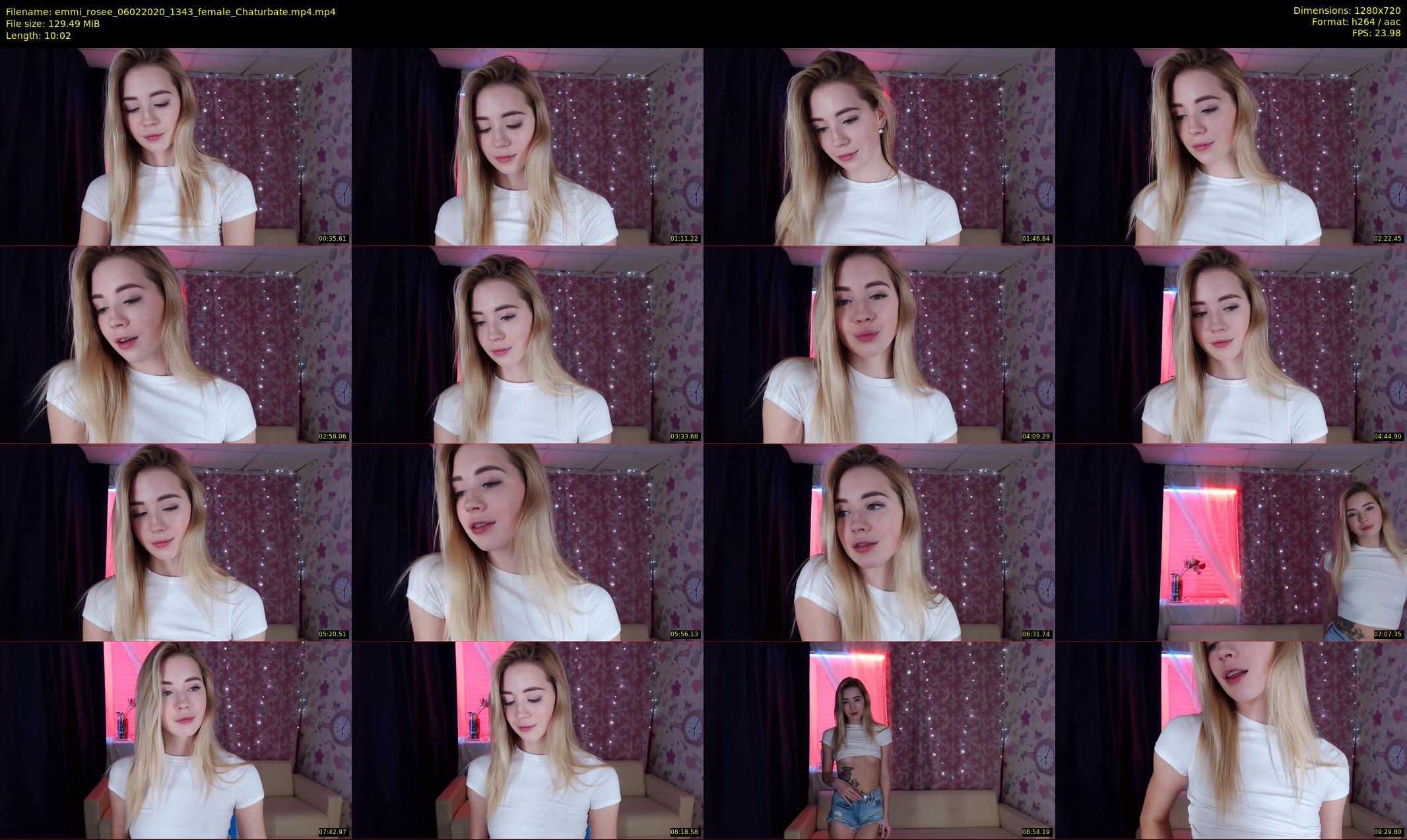 emmi_rosee — 11 minute Chaturbate female cam show recording, 720p, Feb 6, 2020