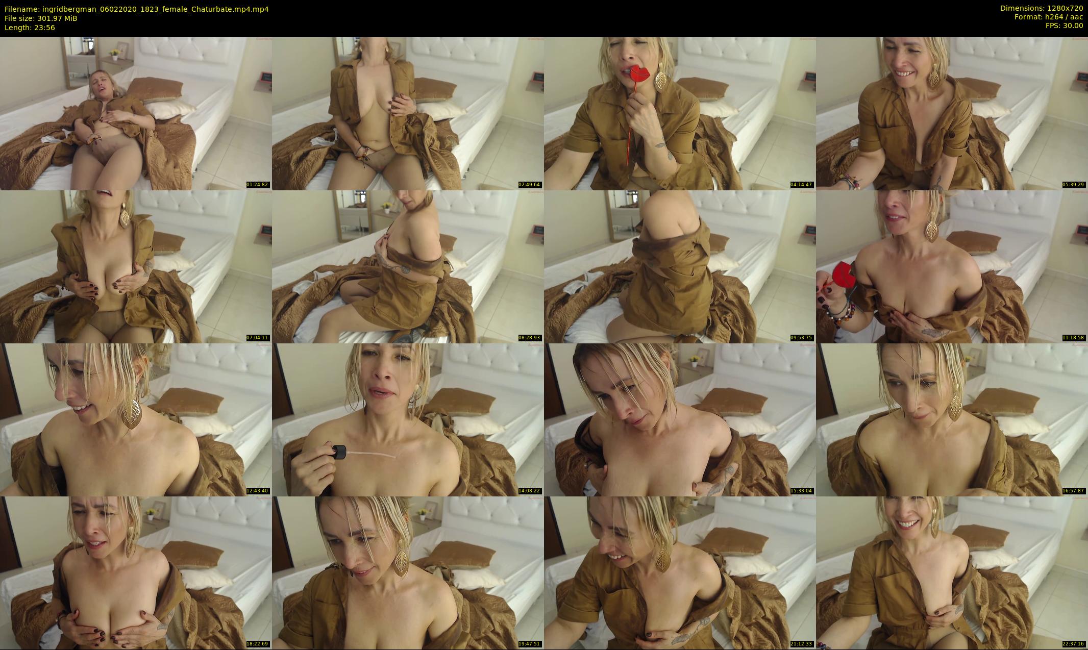 ingridbergman — 24 minute Chaturbate female cam show recording, 720p, Feb 6, 2020