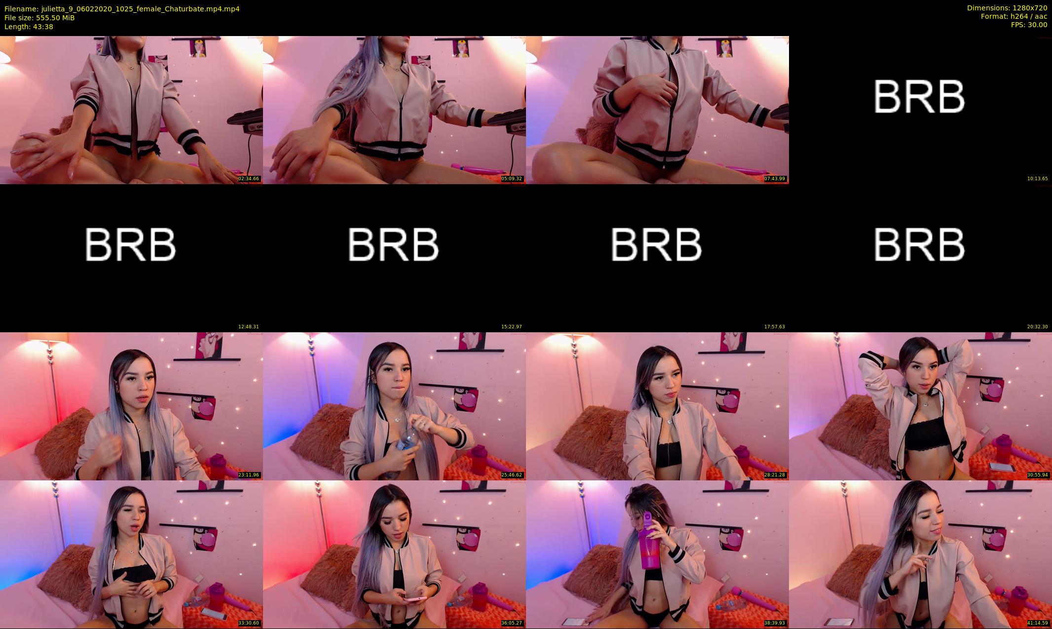 julietta_9 — 44 minute Chaturbate female cam show recording, 720p, Feb 6, 2020