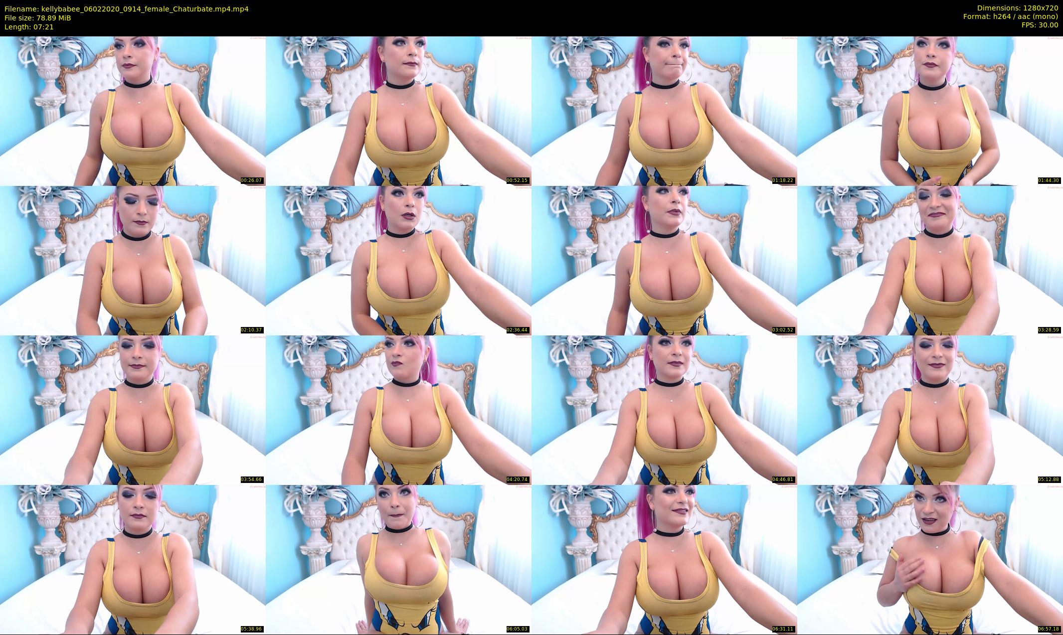 kellybabee — 8 minute Chaturbate female cam show recording, 720p, Feb 6, 2020