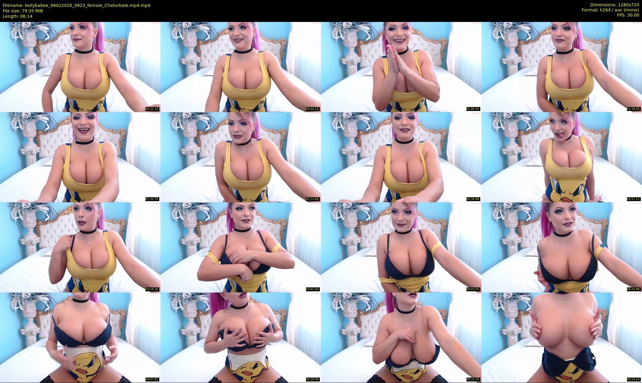 kellybabee — 7 minute Chaturbate female cam show recording, 720p, Feb 6, 2020