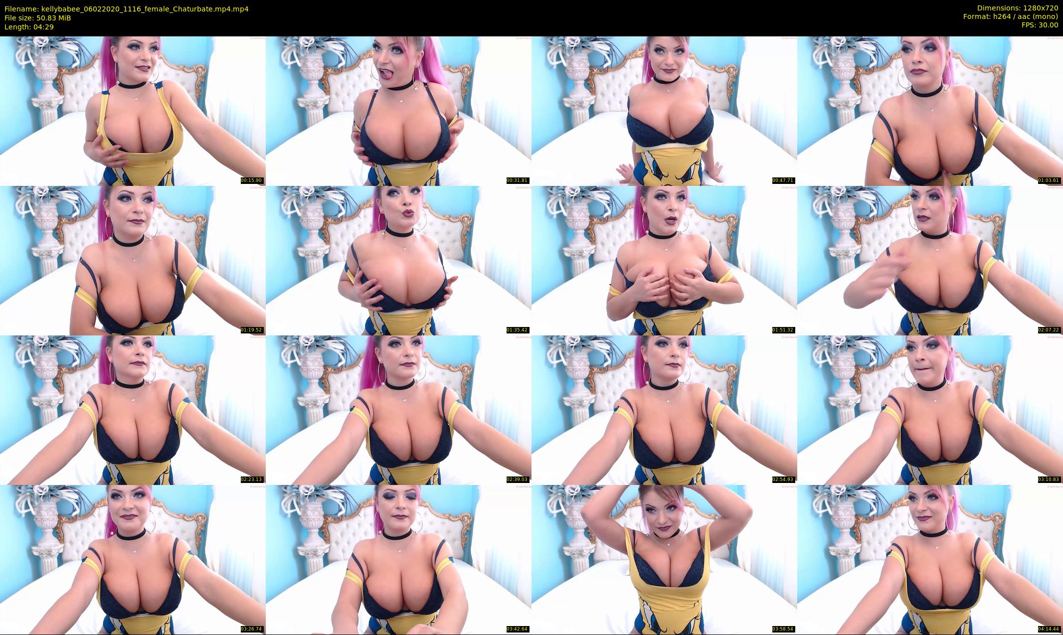 kellybabee — 5 minute Chaturbate female cam show recording, 720p, Feb 6, 2020