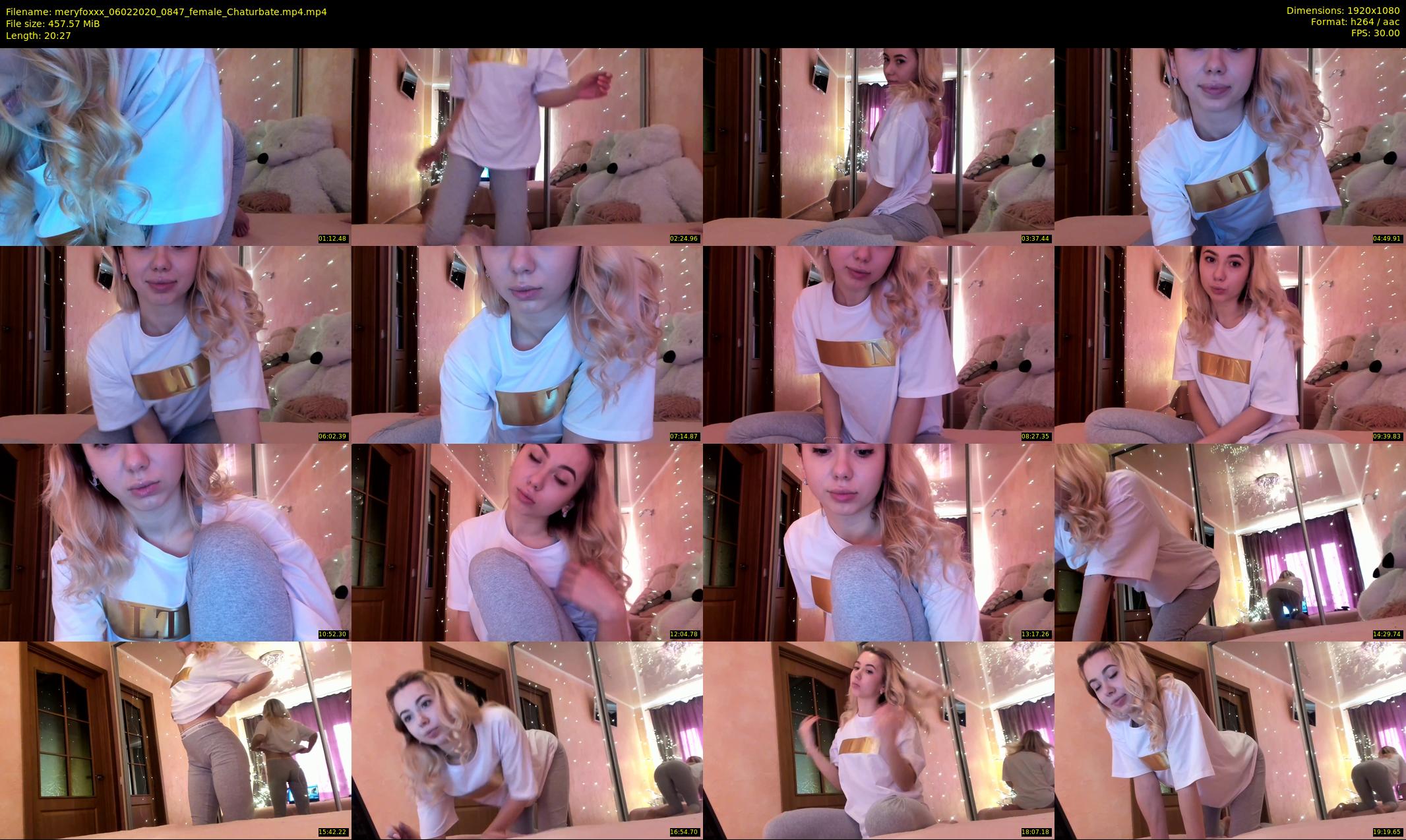 meryfoxxx — 21 minute Chaturbate female cam show recording, 1080p, Feb 6, 2020