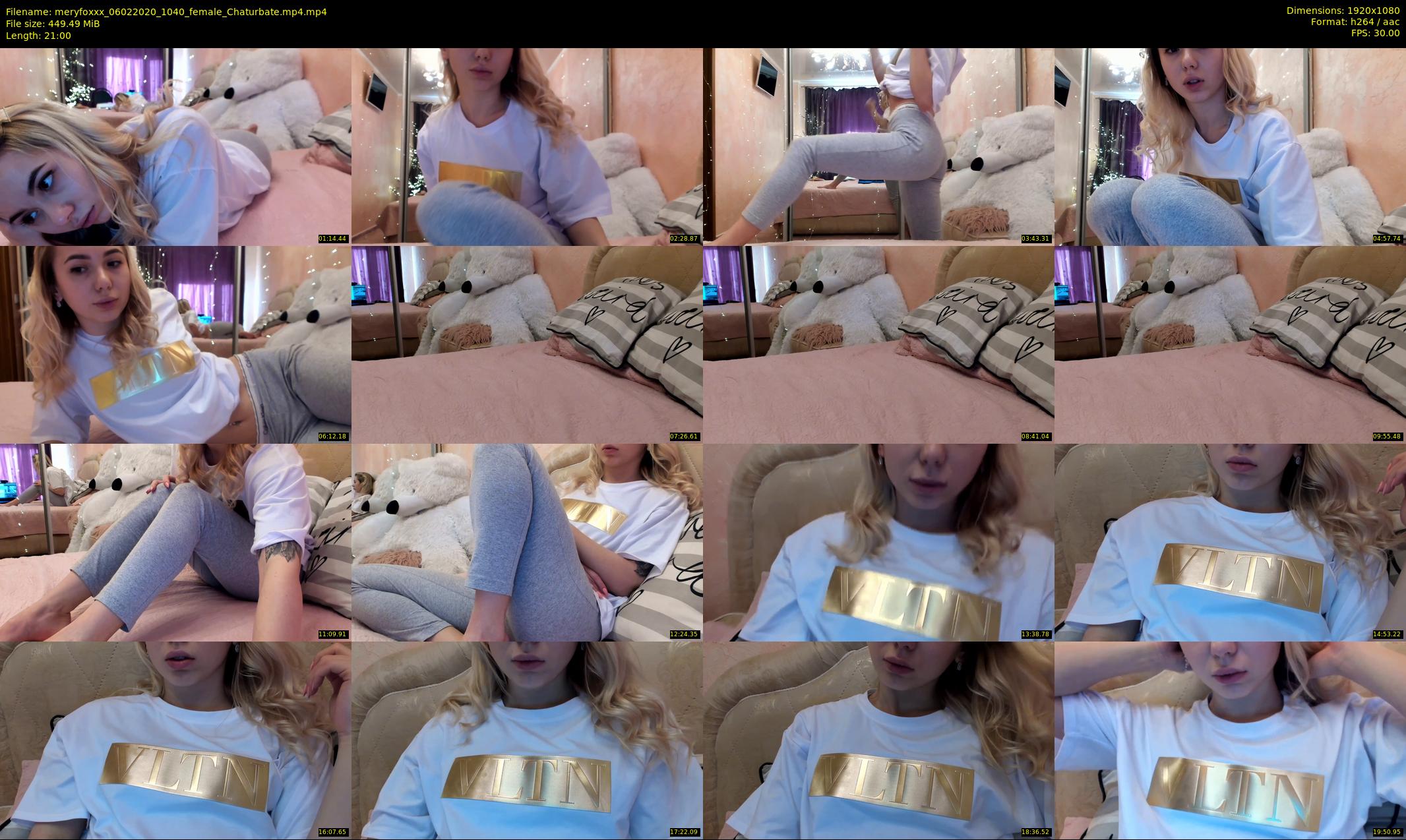 meryfoxxx — 21 minute Chaturbate female cam show recording, 1080p, Feb 6, 2020