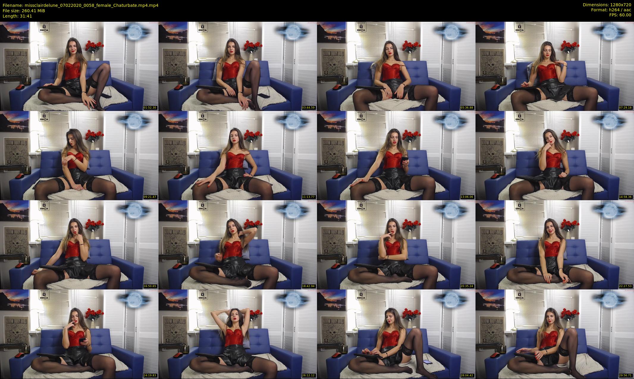 missclairdelune — 32 minute Chaturbate female cam show recording, 720p, Feb 7, 2020