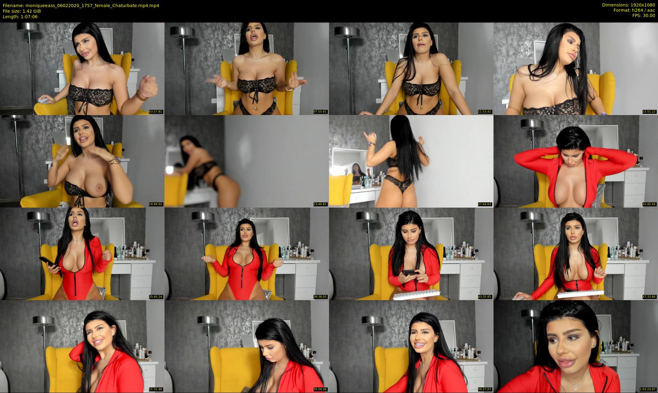 moniqueeass — 68 minute Chaturbate female cam show recording, 1080p, Feb 6, 2020