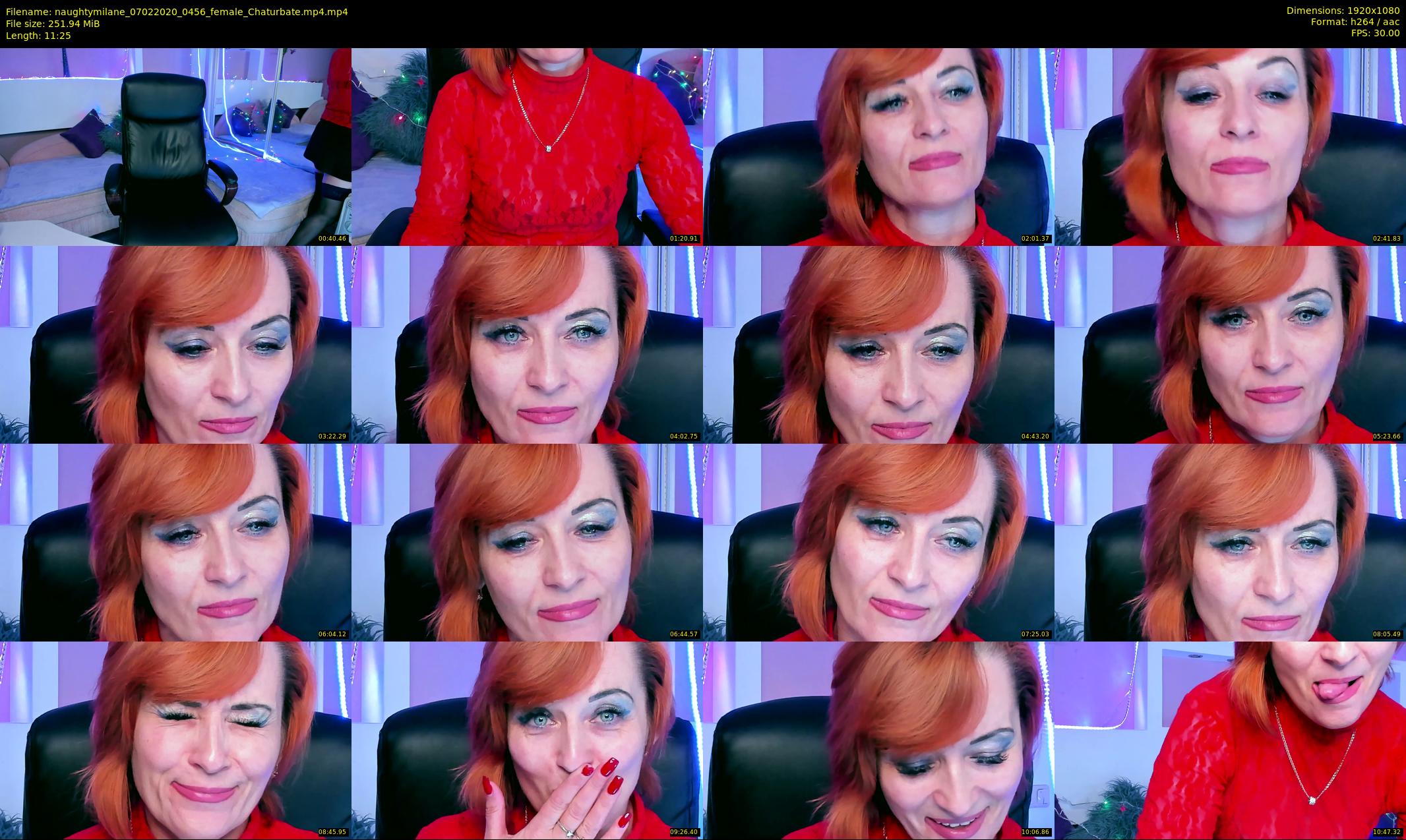 naughtymilane — 12 minute Chaturbate female cam show recording, 1080p, Feb 7, 2020