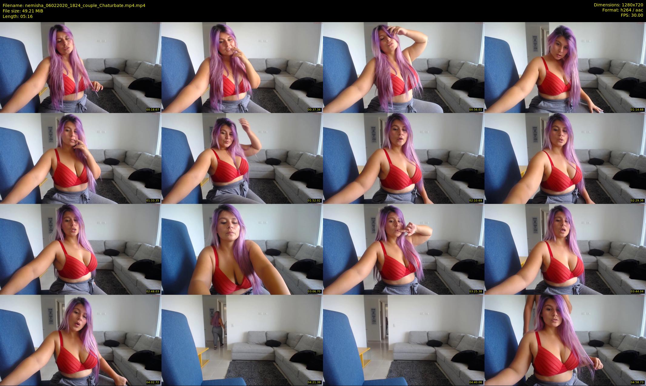 nemisha — 6 minute Chaturbate female cam show recording, 720p, Feb 6, 2020