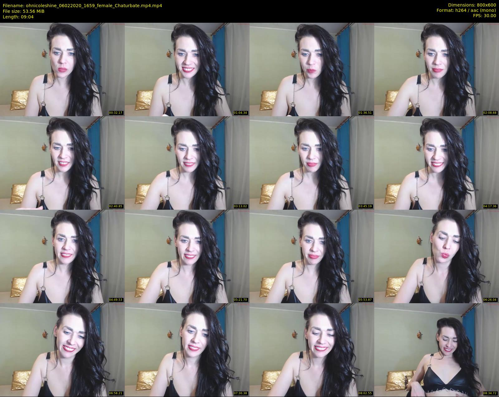 ohnicoleshine — 10 minute Chaturbate female cam show recording, 480p, Feb 6, 2020