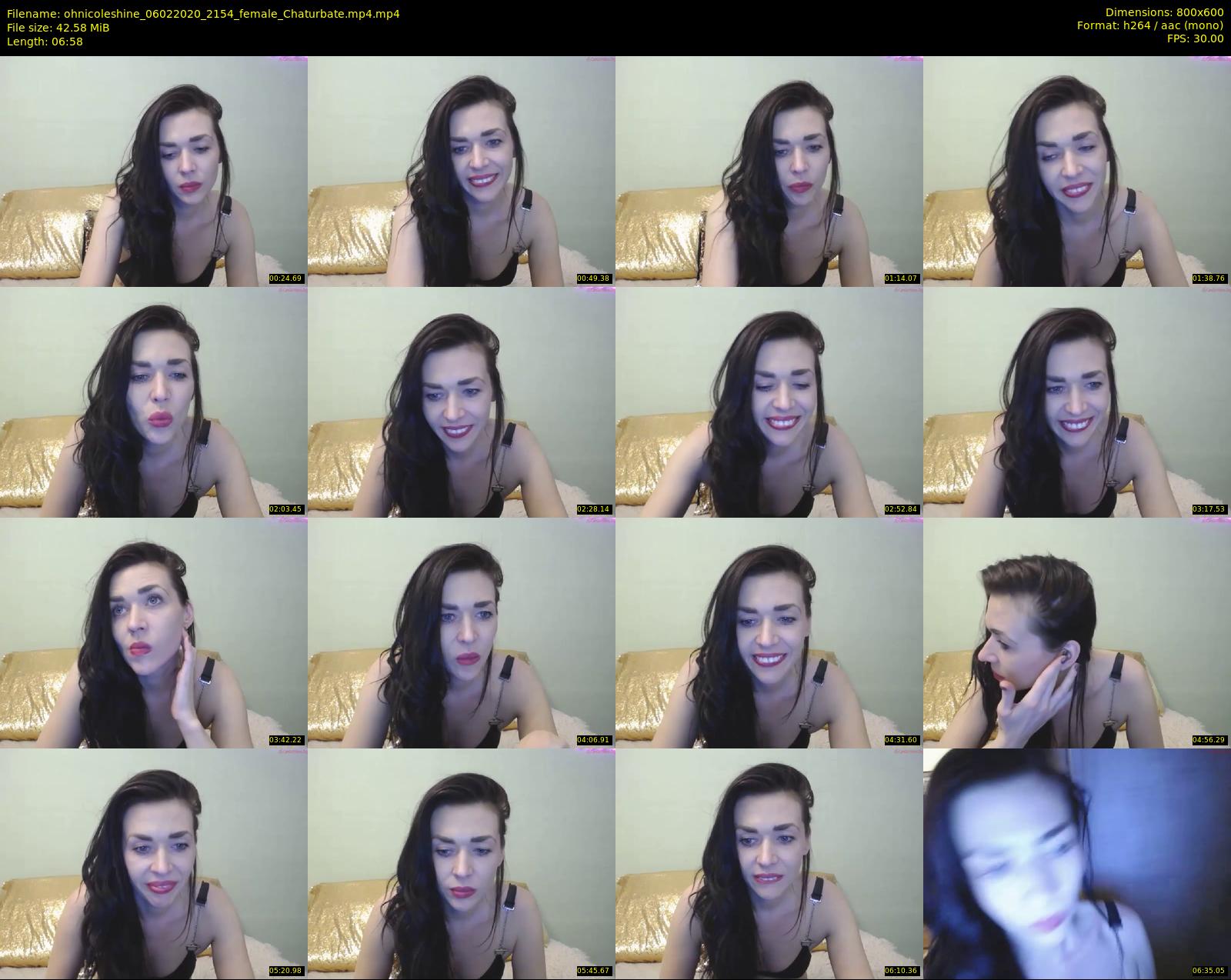 ohnicoleshine — 7 minute Chaturbate female cam show recording, 480p, Feb 6, 2020